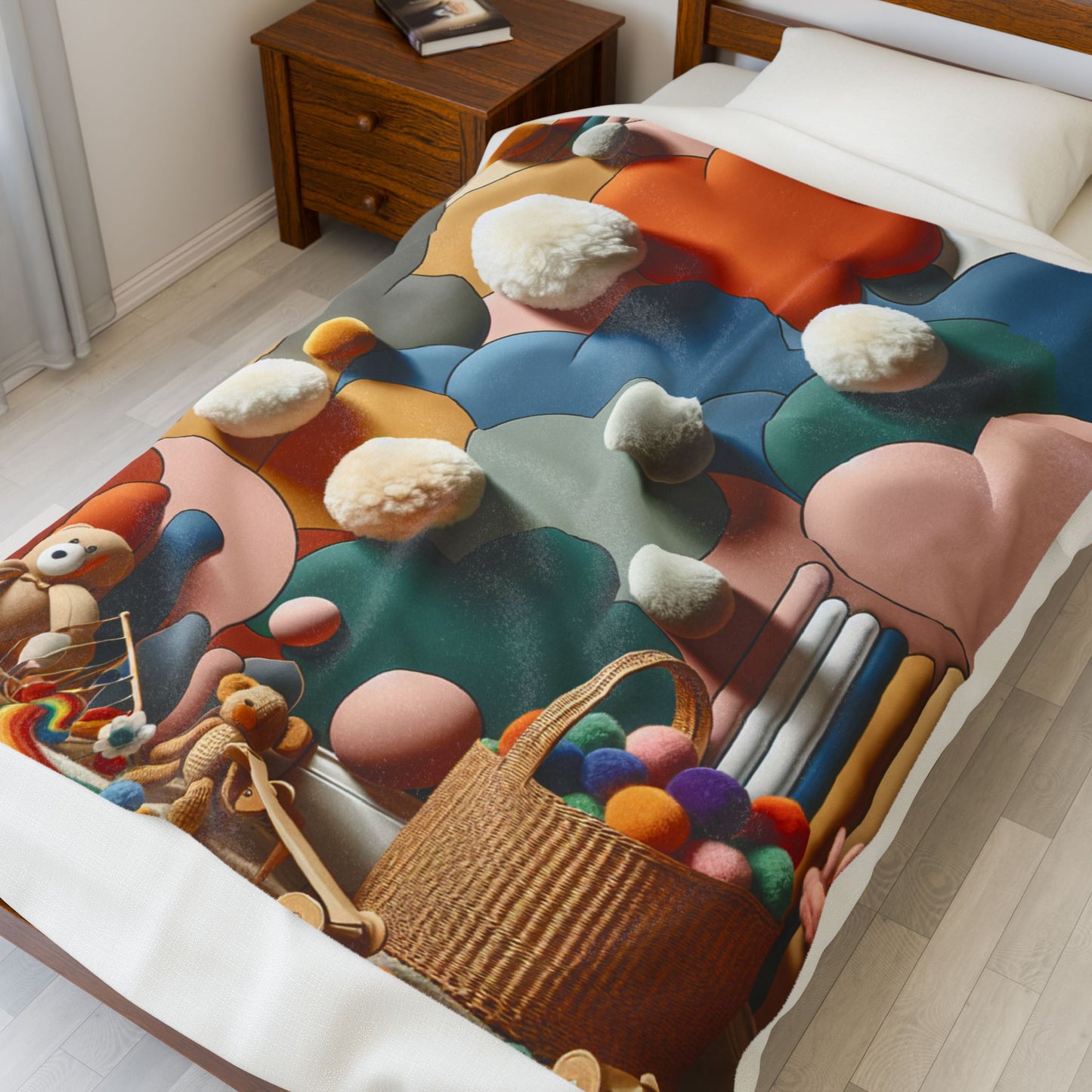 Playful Dreamworld Unveiled - Plush Blanket
