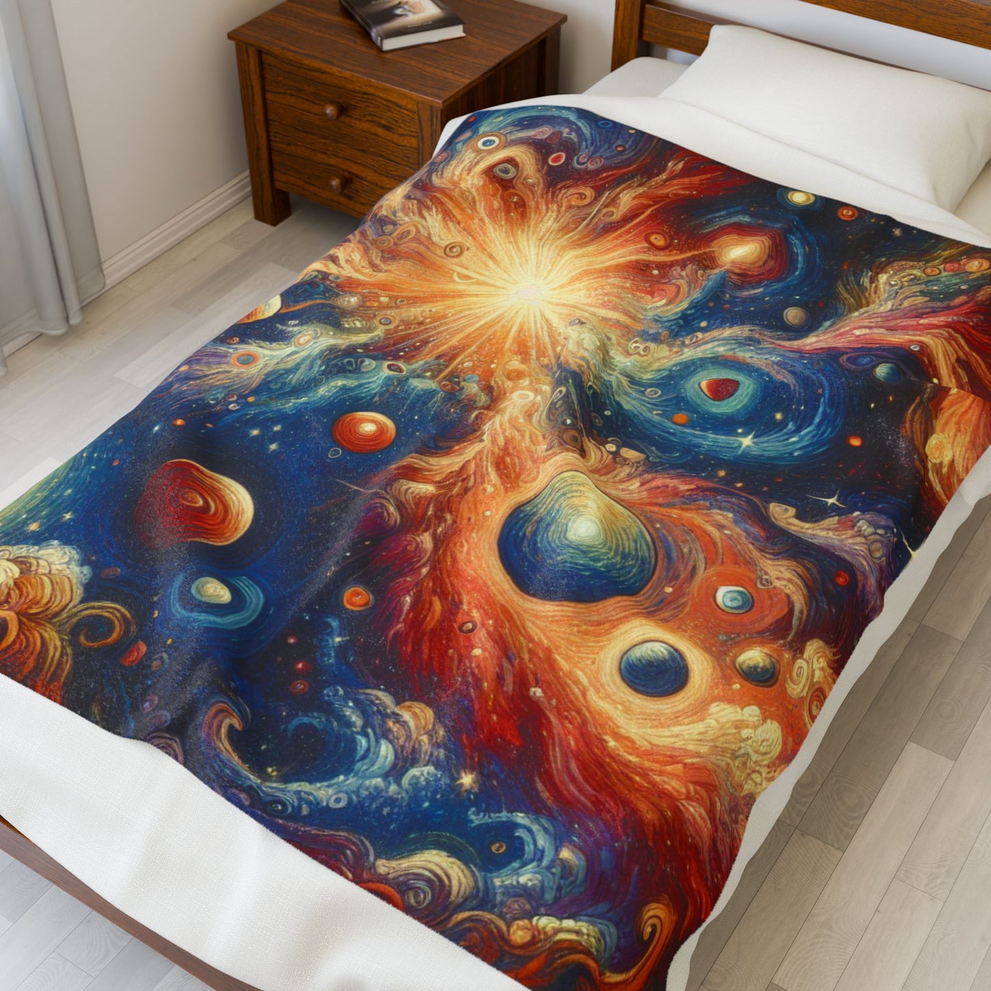 Celestial Spirals - Plush Blanket