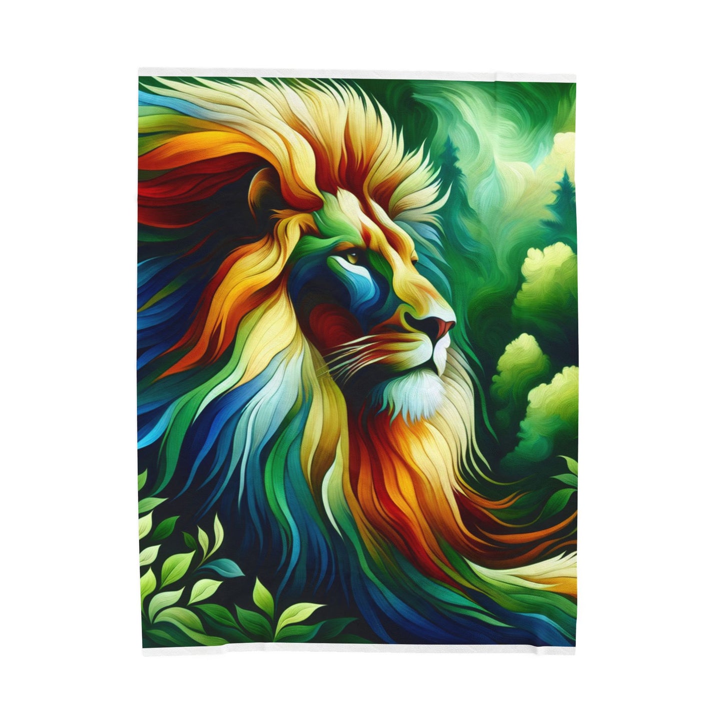 Lion of the Wilderness - Plush Blanket