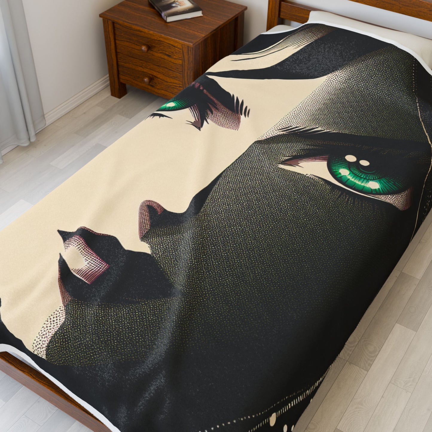 Mystique in Contrast - Plush Blanket