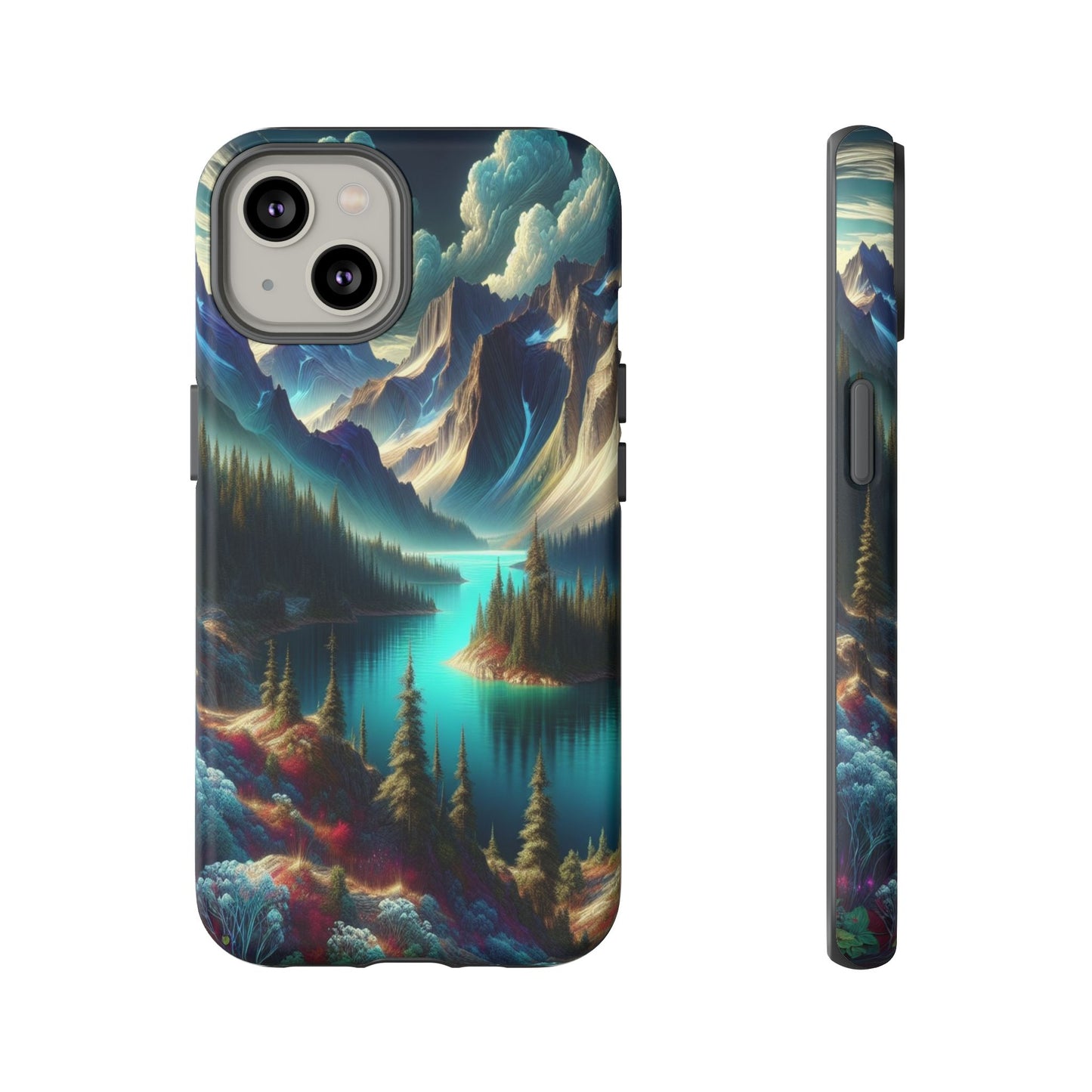 Custom ProtectiveMajestic Peaks and Tranquil WatersIphone Case Compatible With Iphone 16 15 14 - Phone Cover