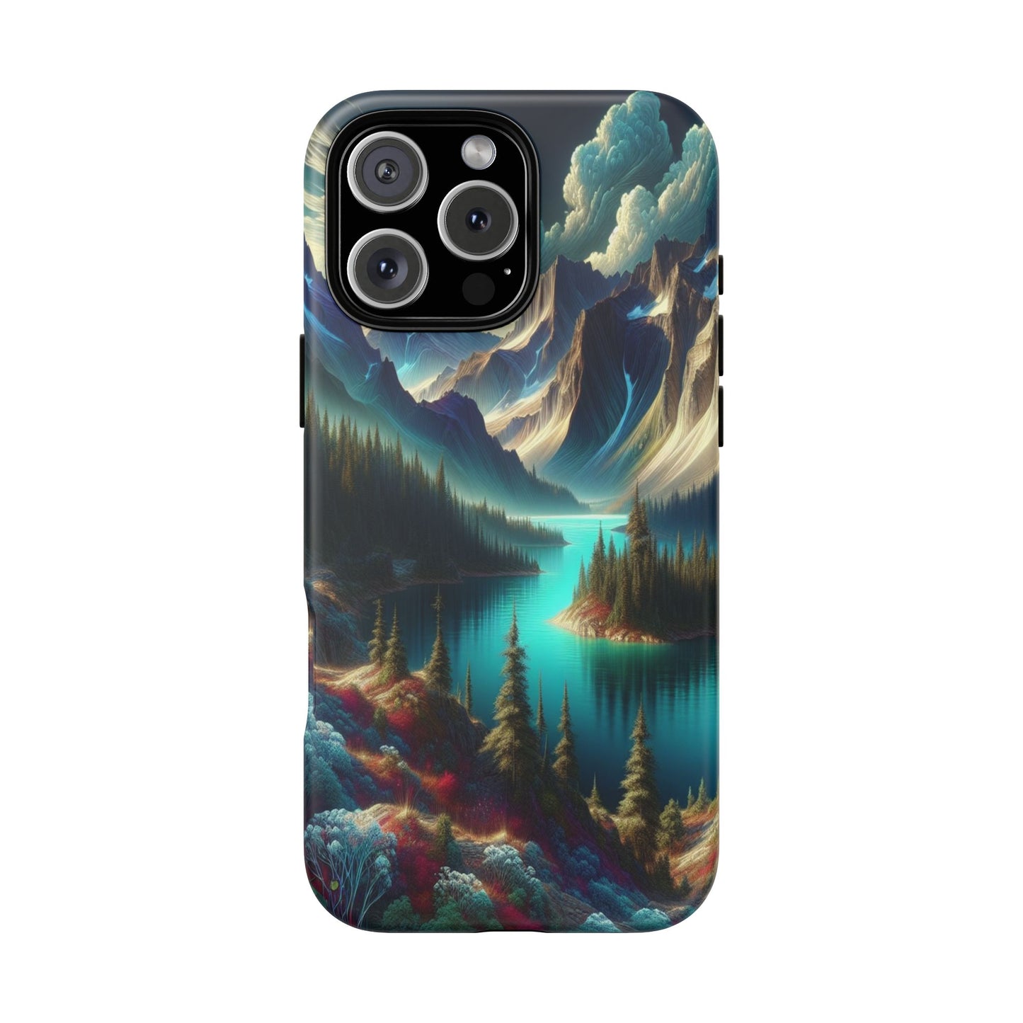 Custom ProtectiveMajestic Peaks and Tranquil WatersIphone Case Compatible With Iphone 16 15 14 - Phone Cover