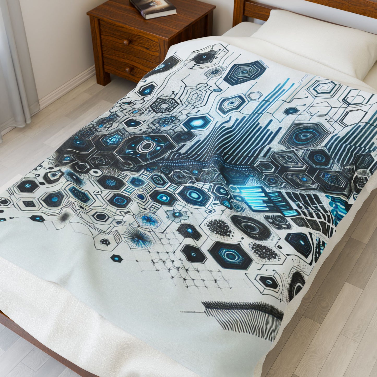 Intricate Tech Matrix - Plush Blanket