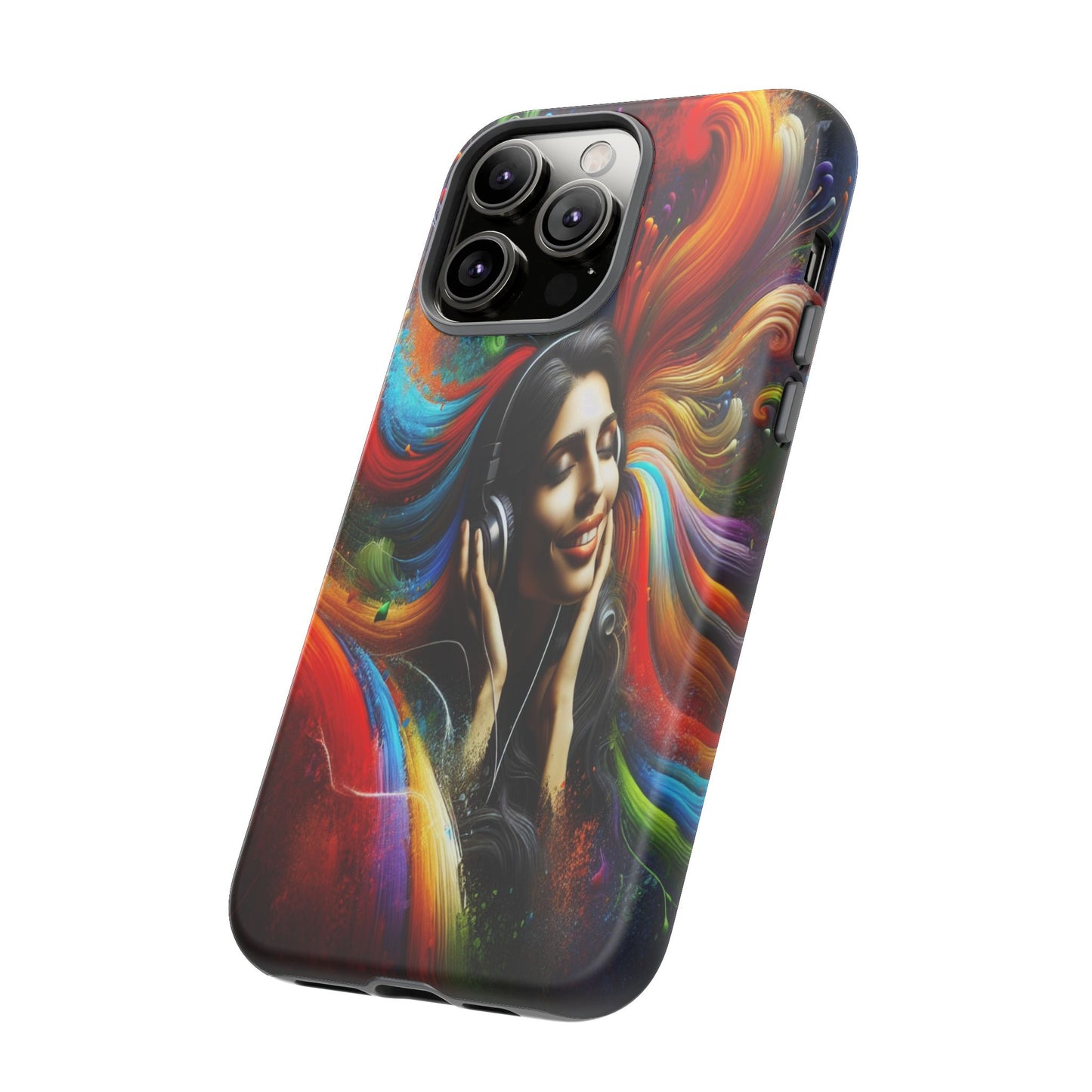 Protective Harmony in Color and Sound Iphone Case Compatible With Iphone 16 15 14 - Phone Cover