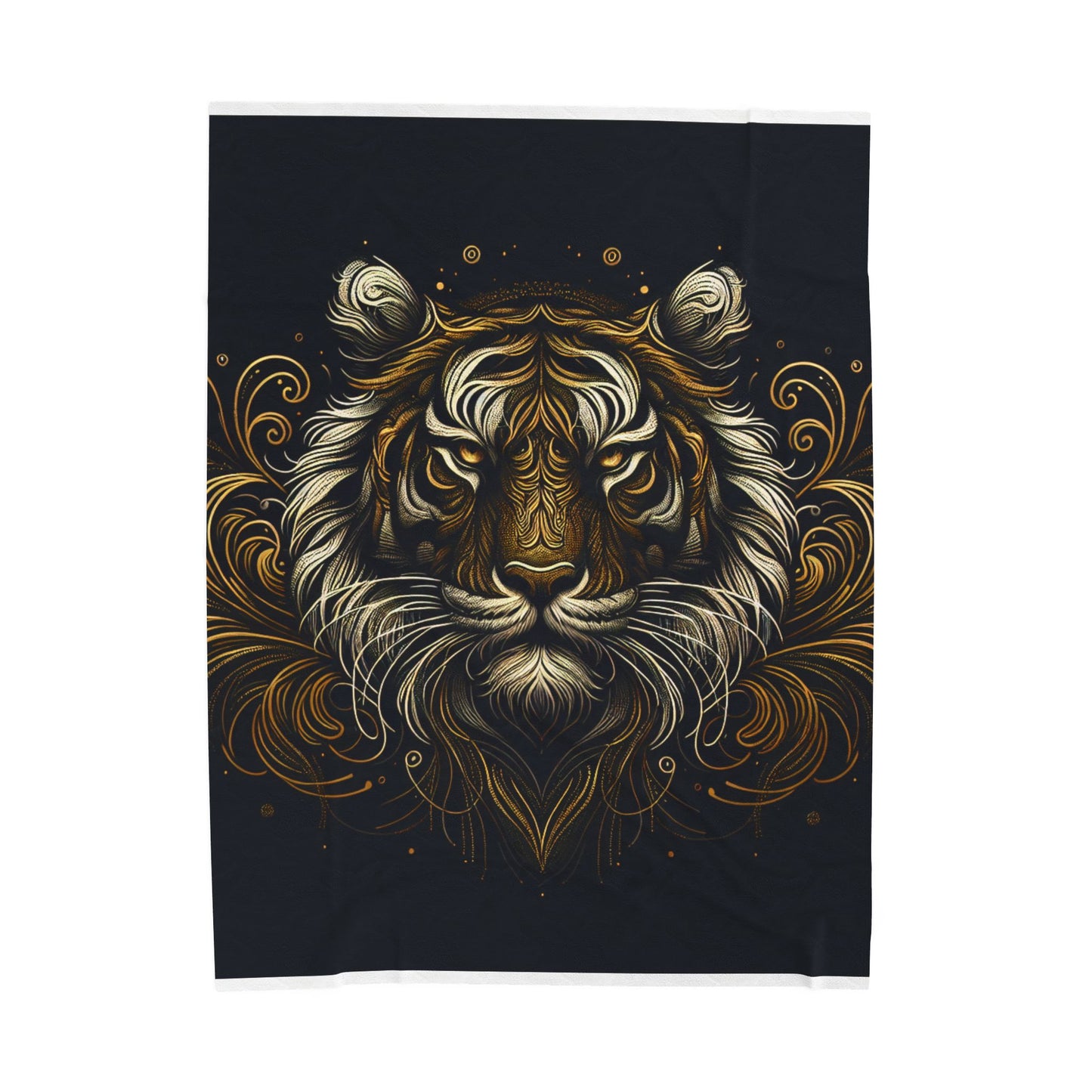 Majestic Feline Fantasy - Plush Blanket