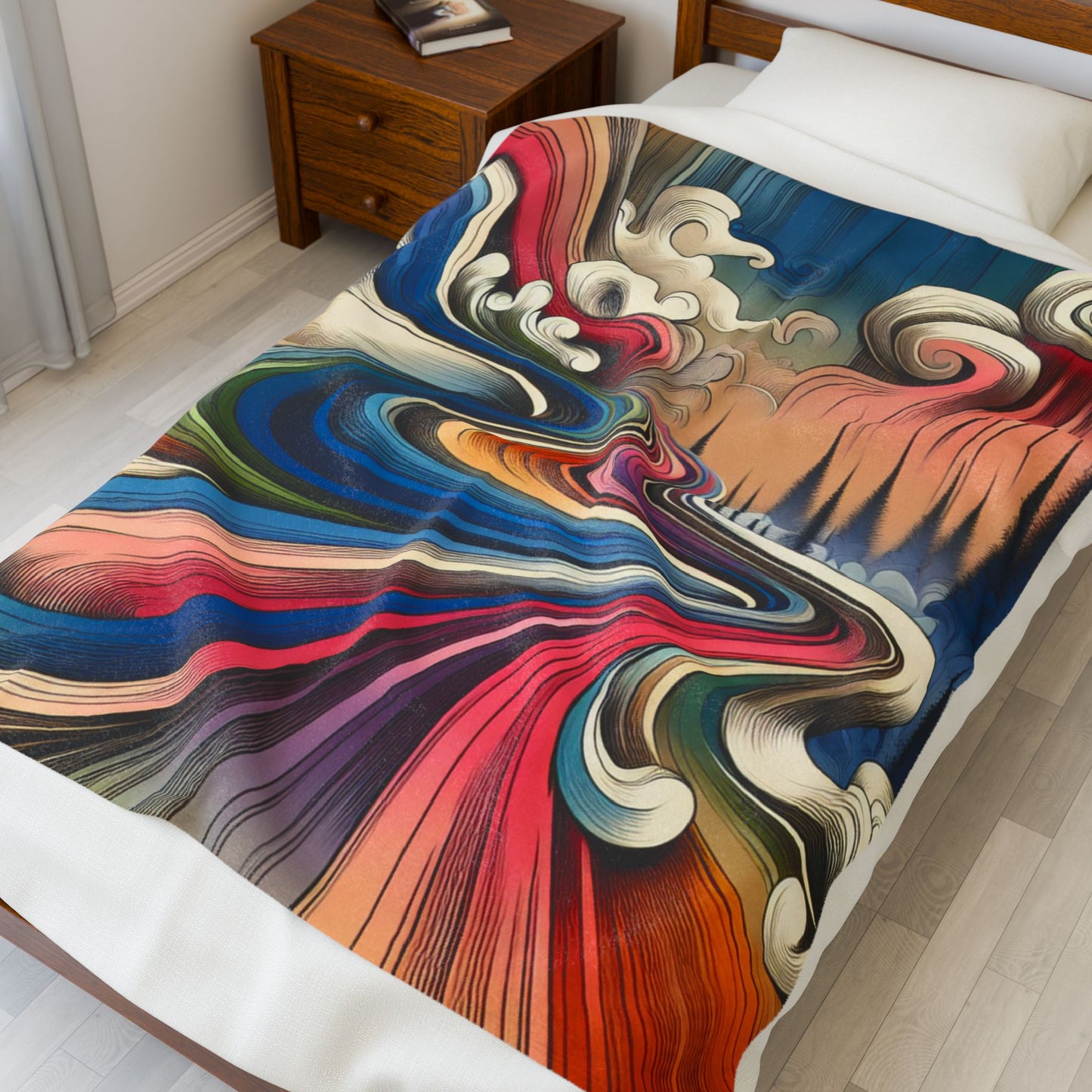 Flowing Visions - Plush Blanket