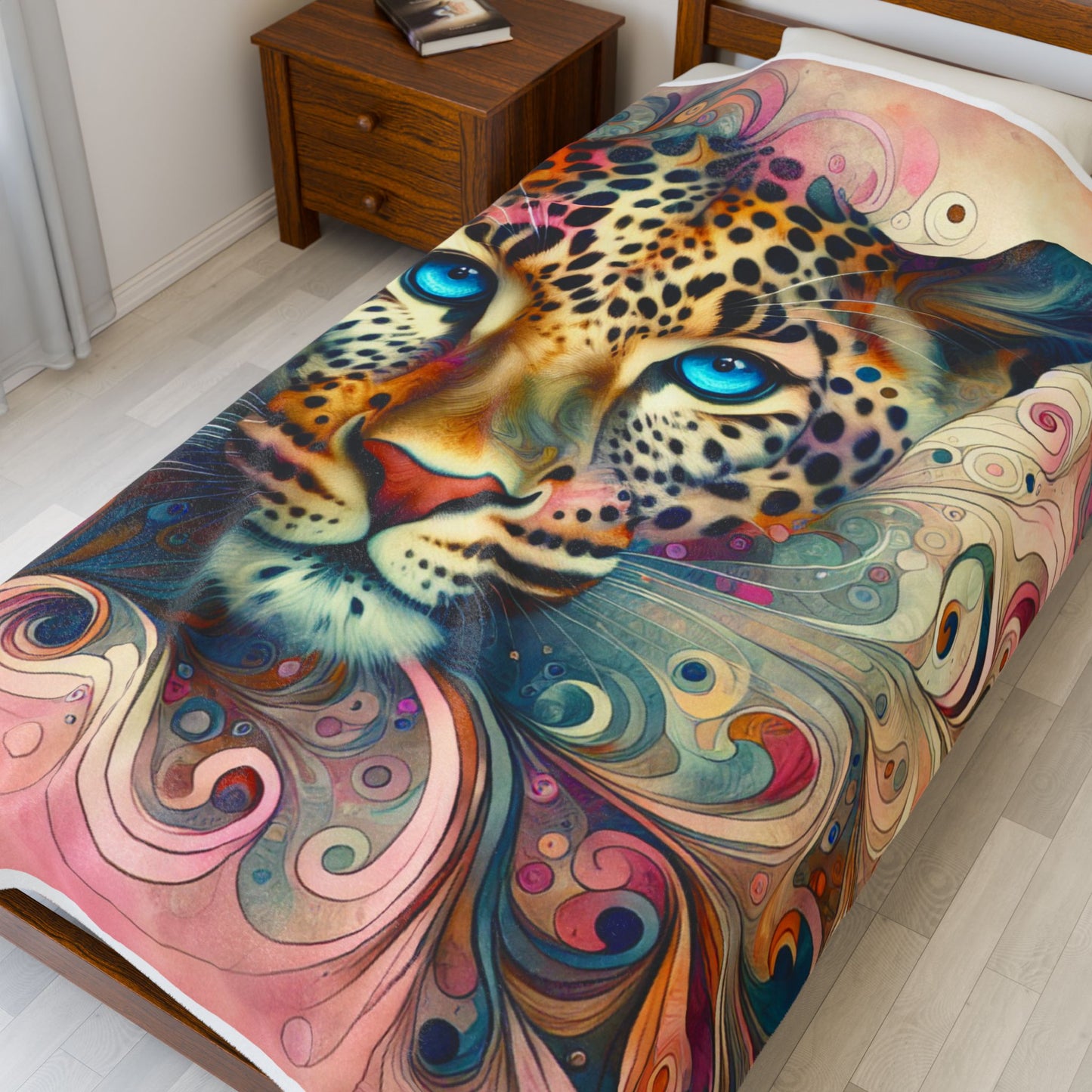 Leopard's Enigma - Plush Blanket