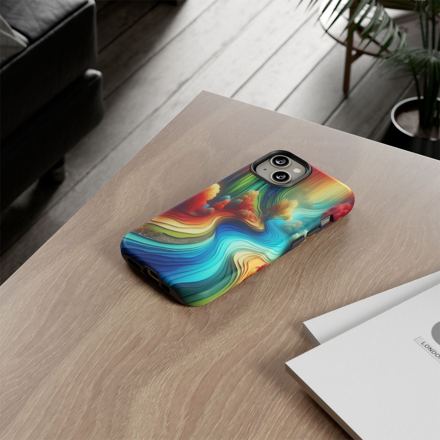 Protective River of Colors Iphone Case Compatible With Iphone 16 15 14 - Iphone Cover