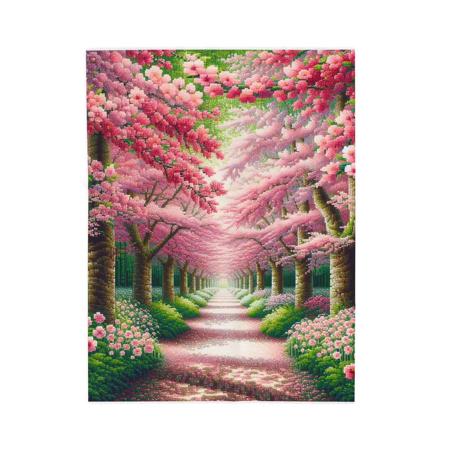 Pathway of Petals - Plush Blanket