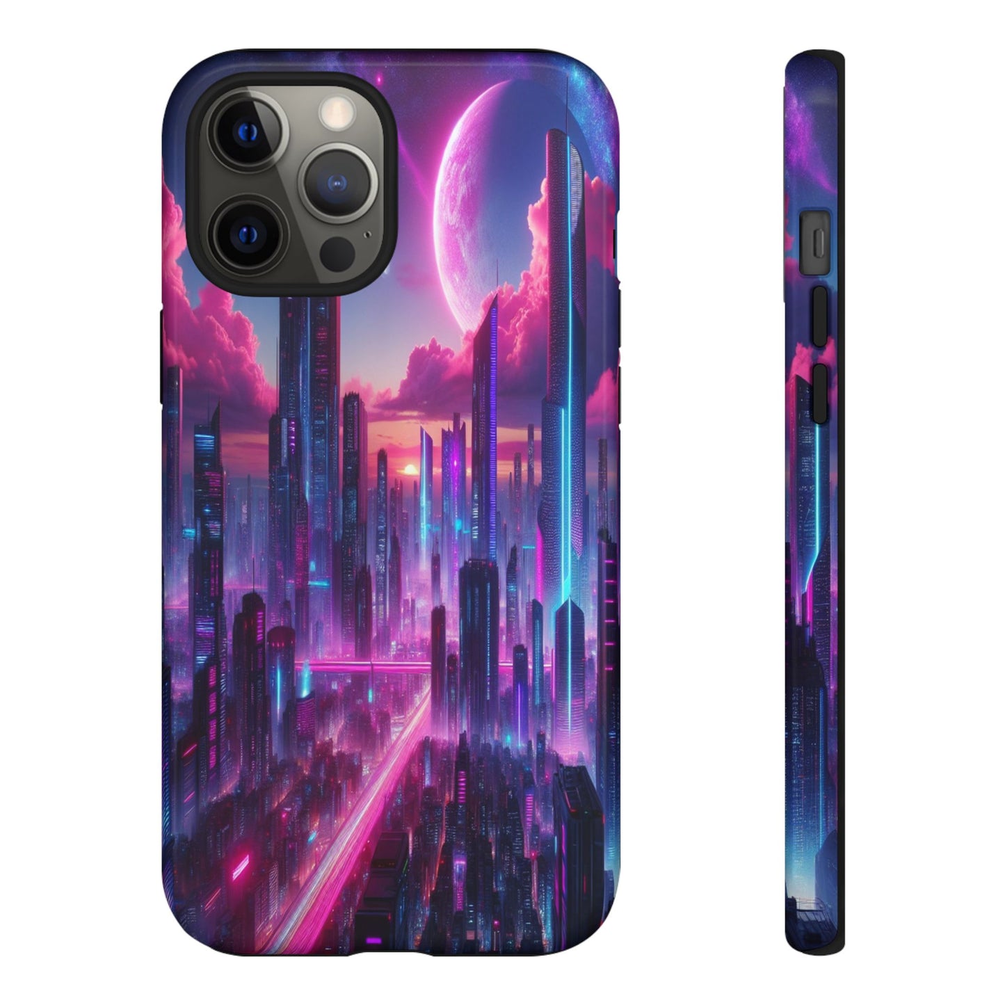 Futuristic Skyline Fantasy - Phone Case