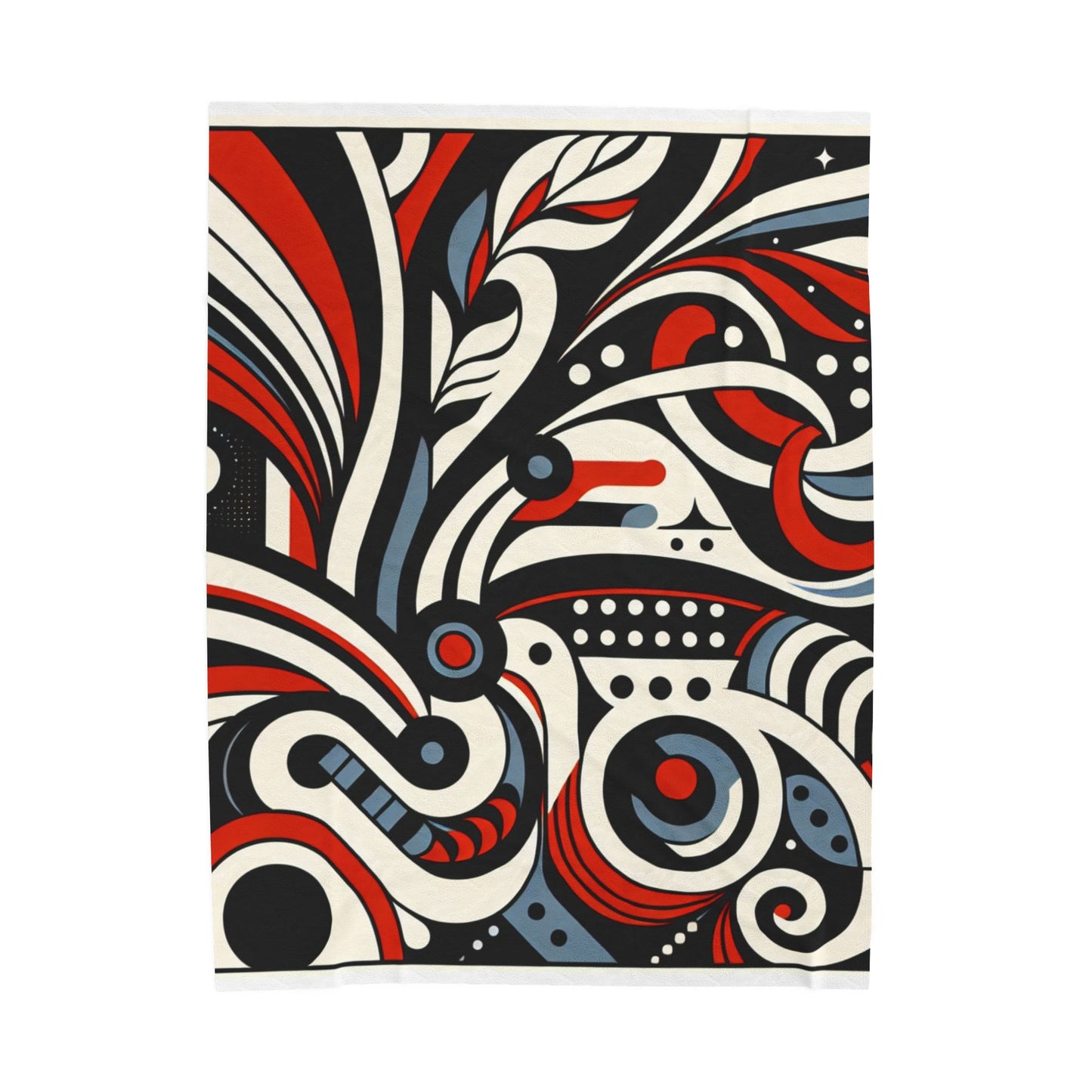 Circles and Curves in Motion - Plush Blanket