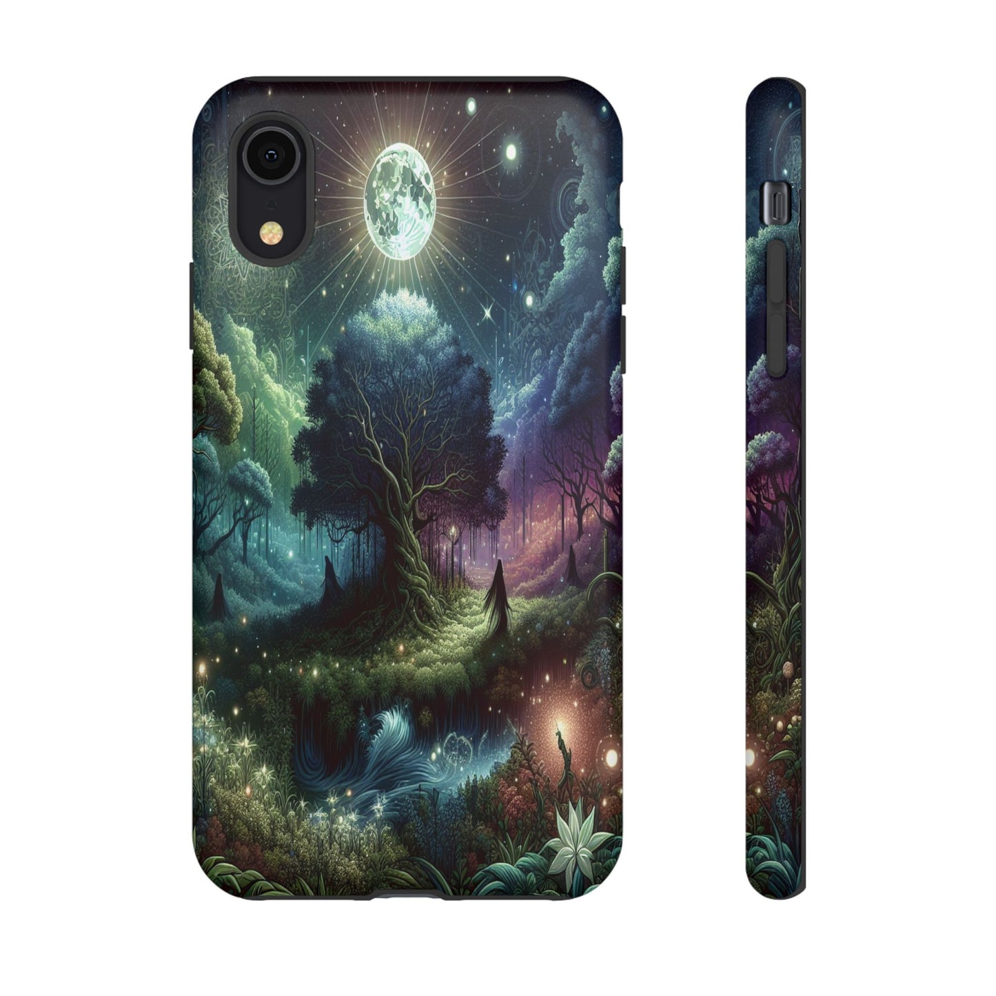 Luminous Forest Nightscape - Phone Case