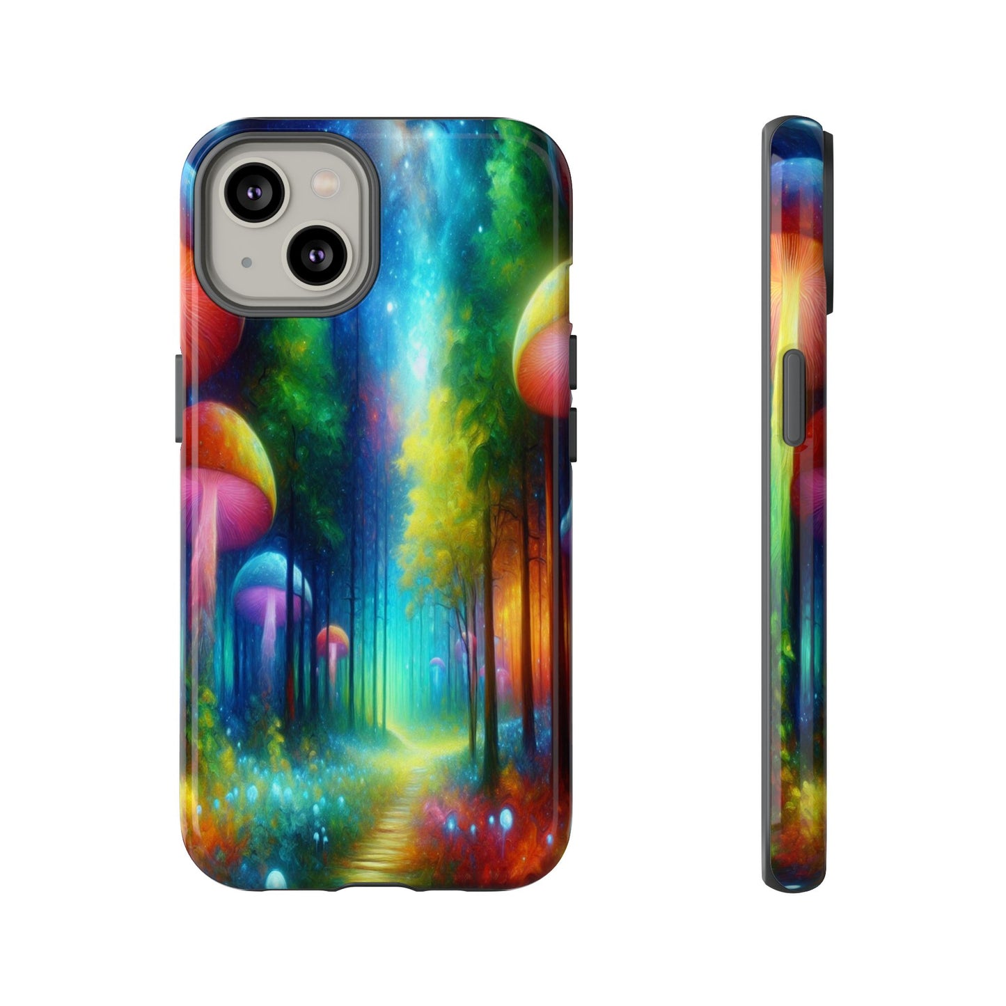 Mushroom Pathway in a Mystical Forest - Phone Case