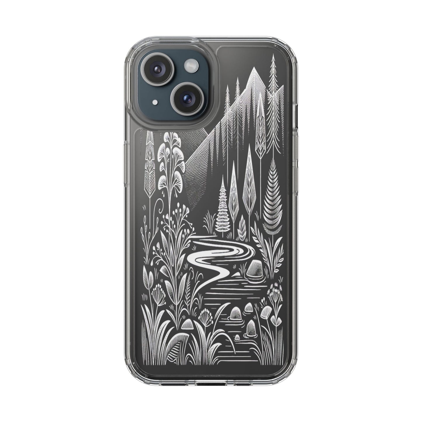 Transparent Alpine Wilderness Pathways Iphone Case Compatible With Iphone 16 15 14 - Clear Phone Cover