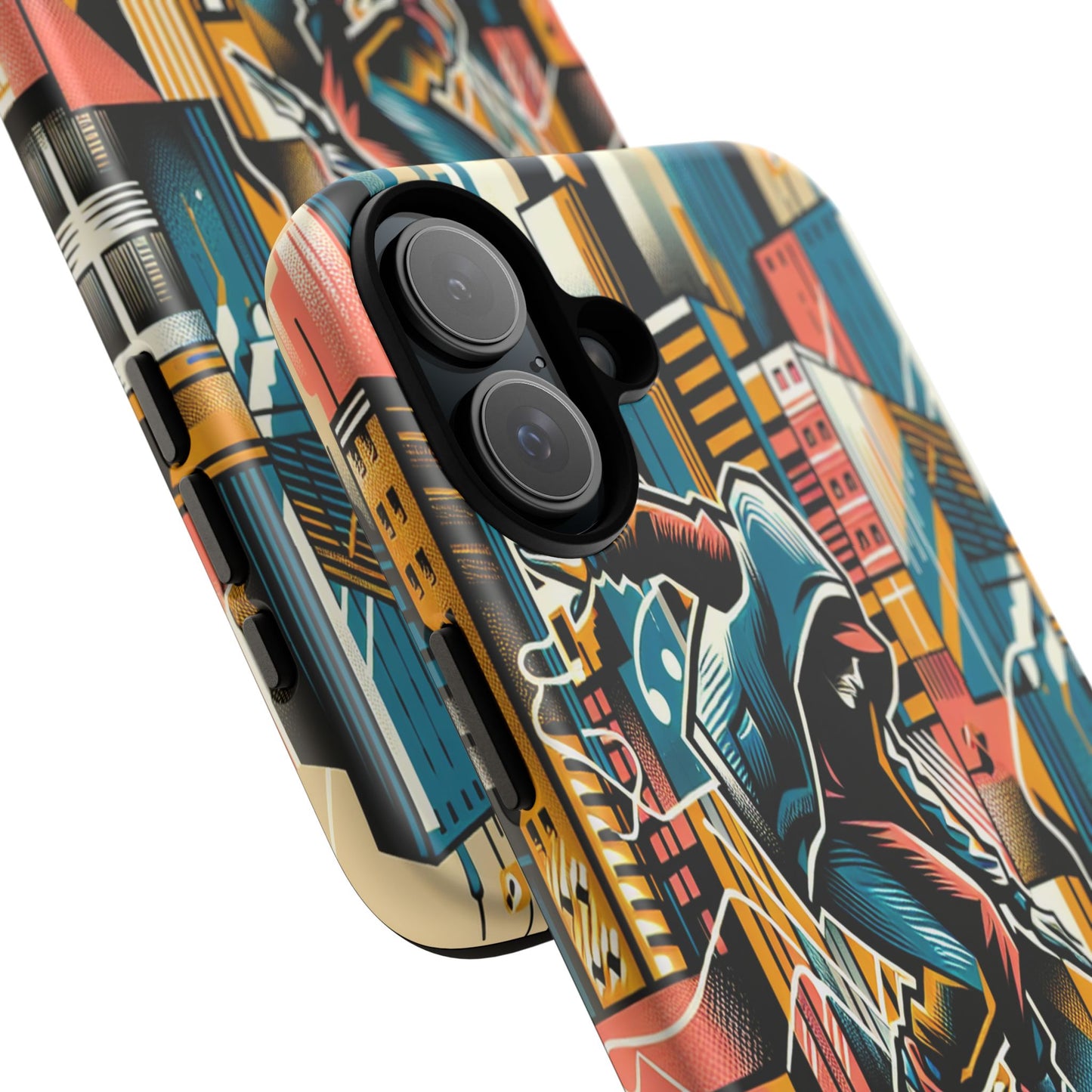 Skater in the Cityscape - Phone Case