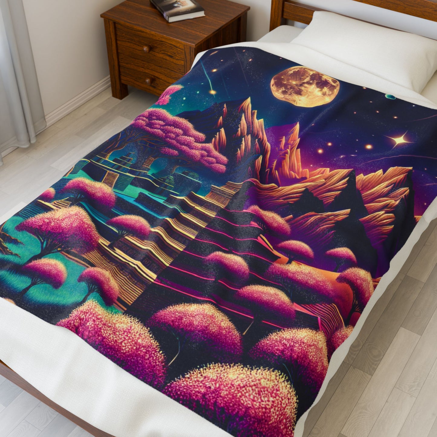 Lunar Fantasia- Plush Blanket