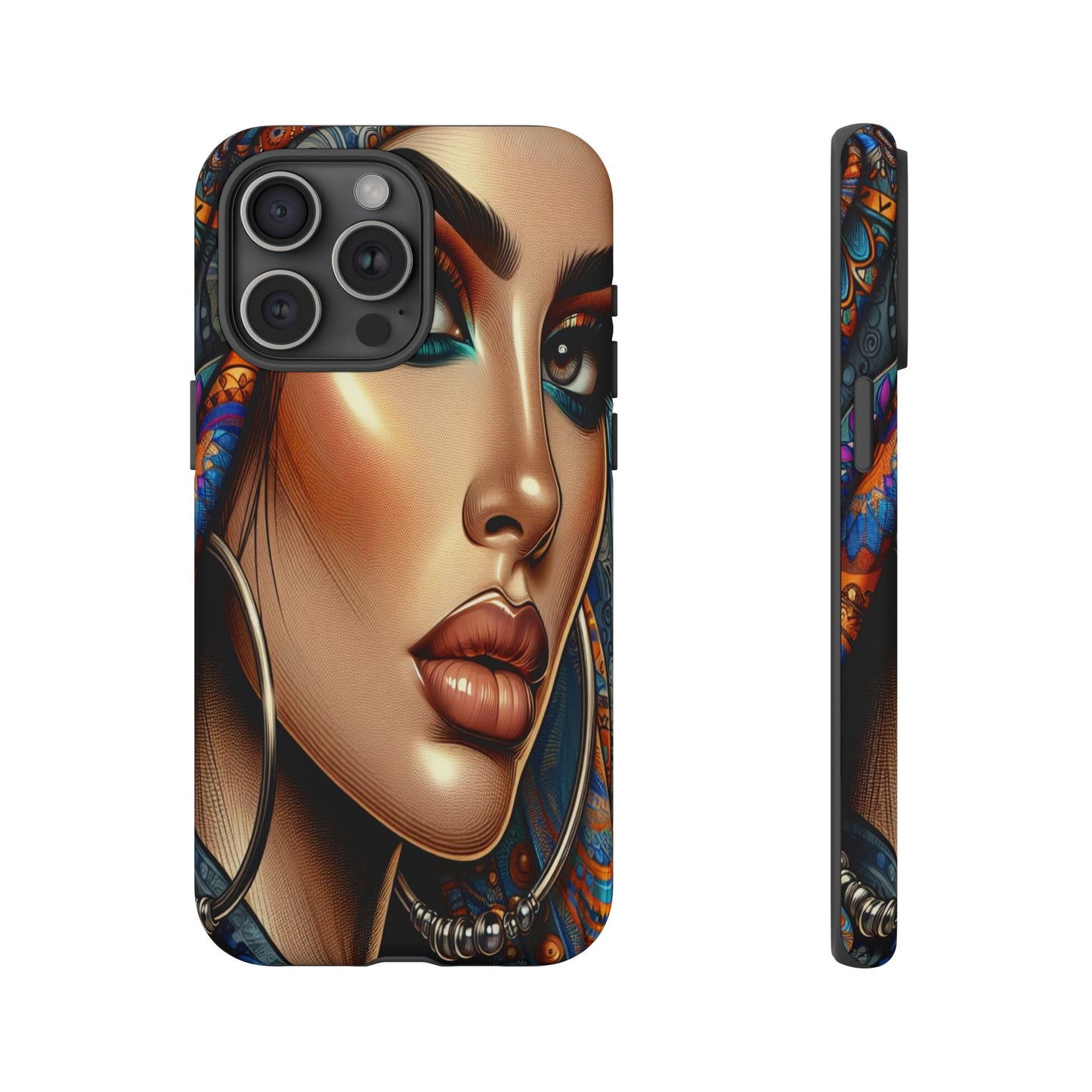 Protective Mystical Portrait in Patterns Iphone Case Compatible With Iphone 16 15 14 - Phone Cover