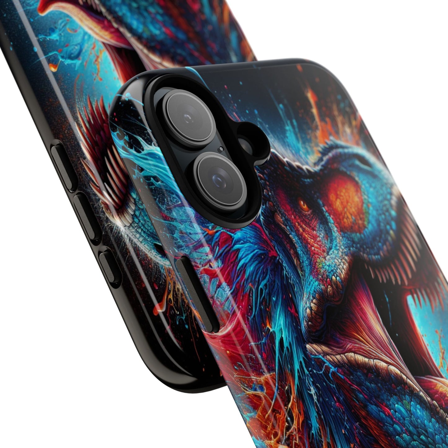 Colorburst Dinosaur Roar - Phone Case