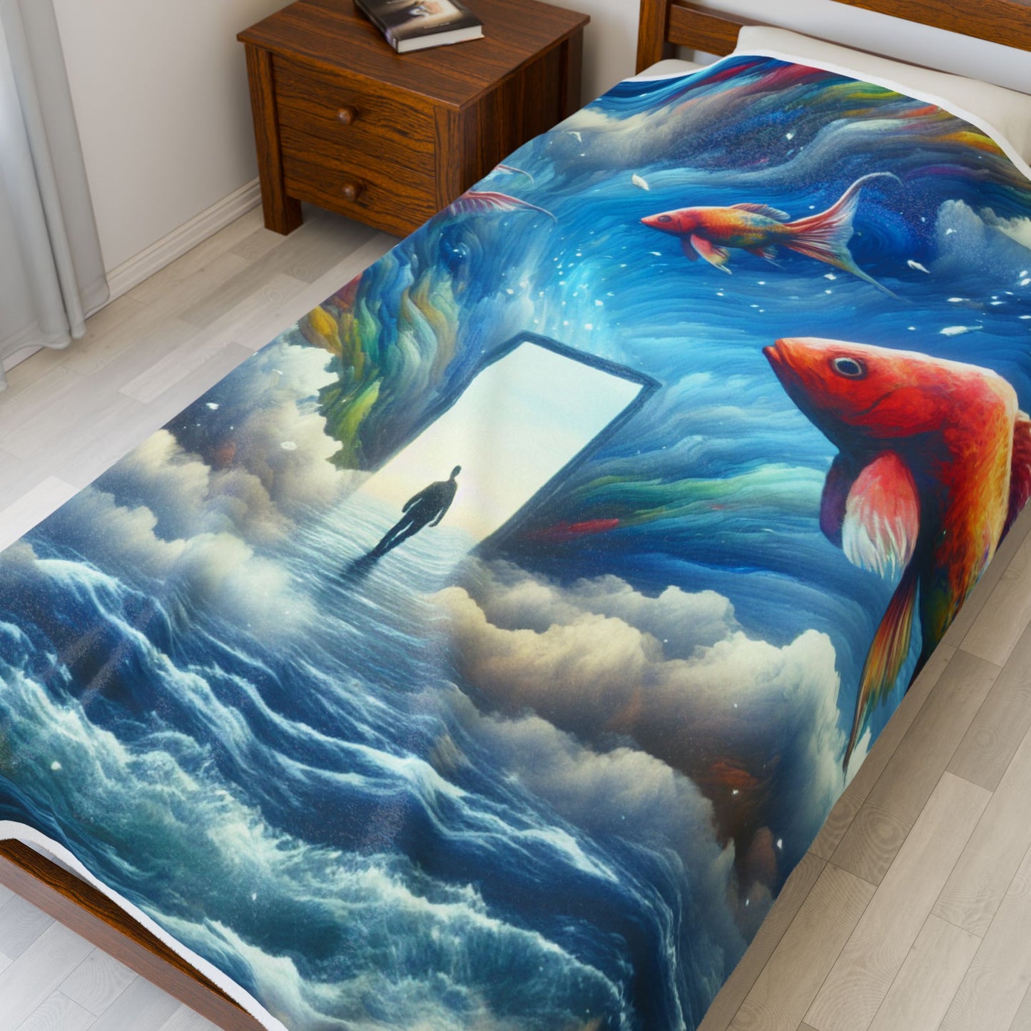 Gateway to Infinite Oceans - Plush Blanket