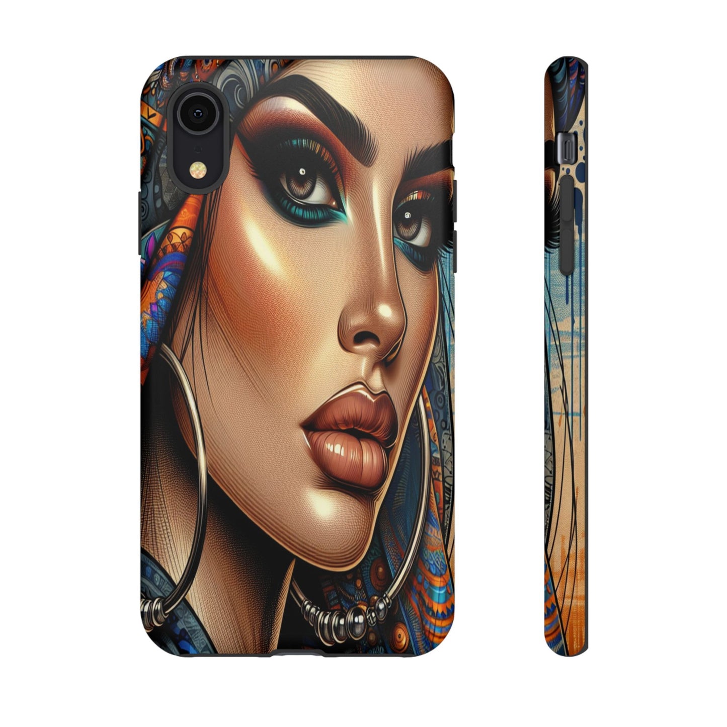 Protective Mystical Portrait in Patterns Iphone Case Compatible With Iphone 16 15 14 - Phone Cover
