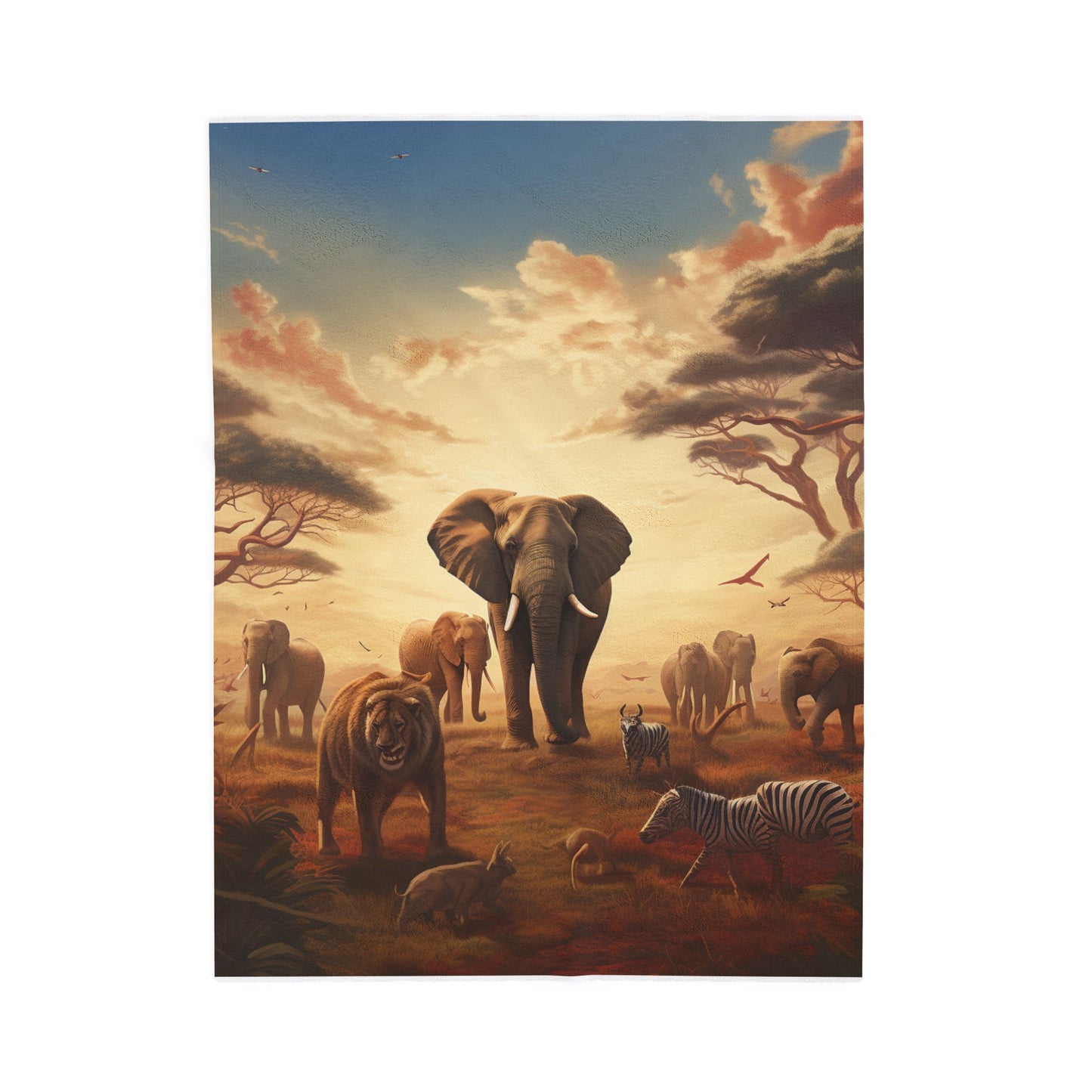 Savanna Sojourn- Plush Blanket