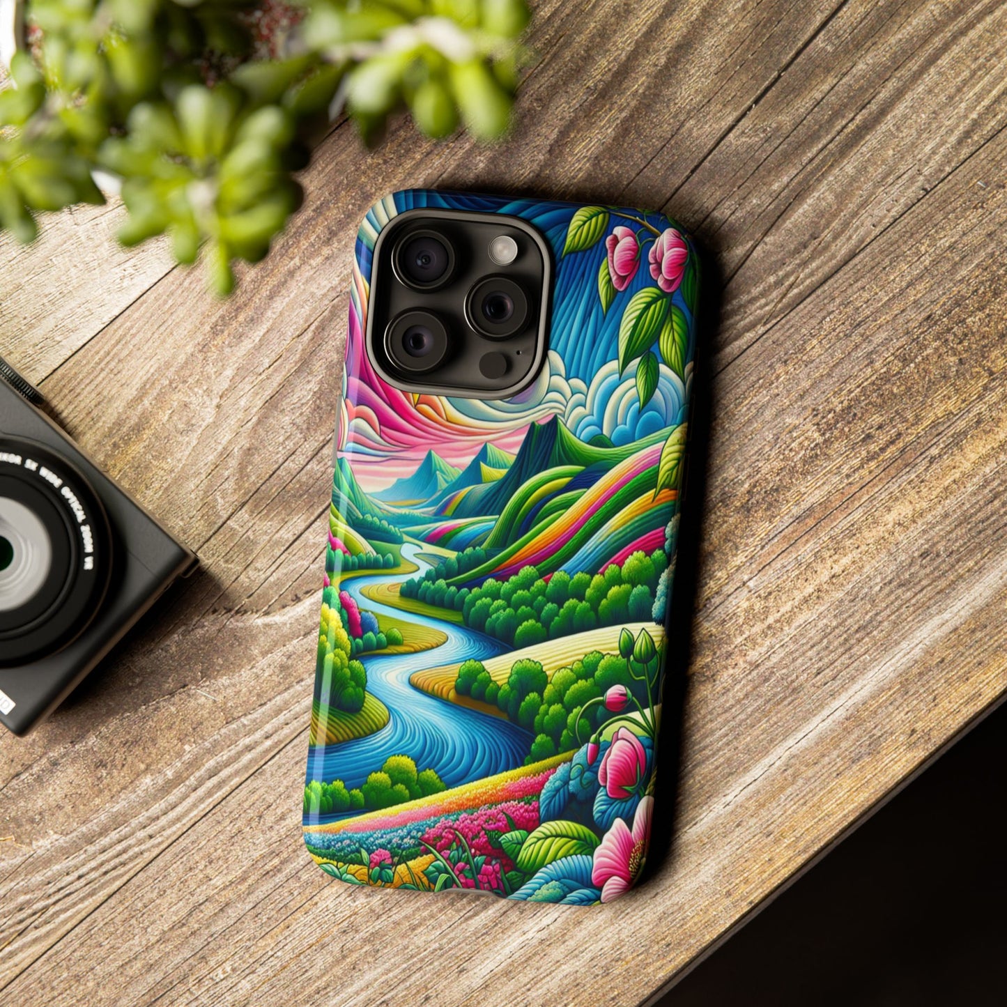 Colorful Landscape Fantasy - Phone Case
