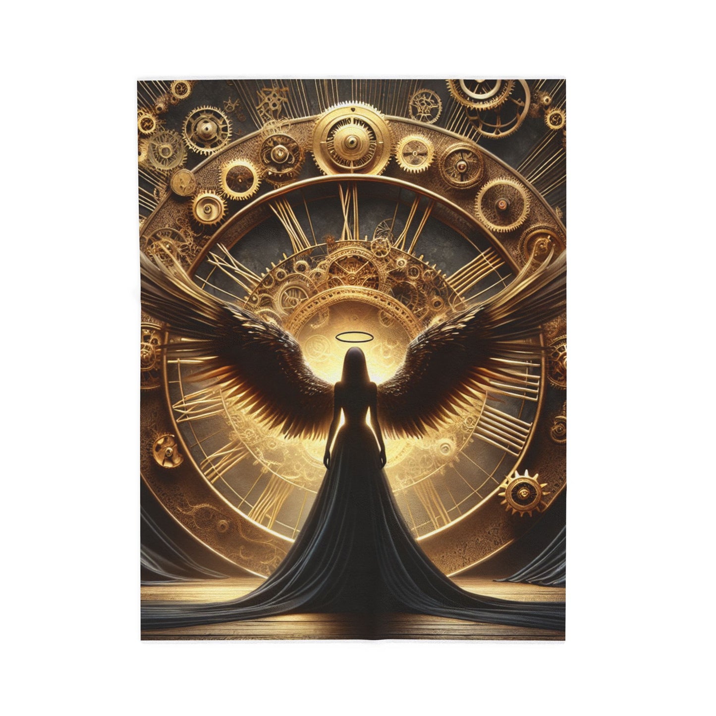 Guardian of the Timebound Wings - Plush Blanket