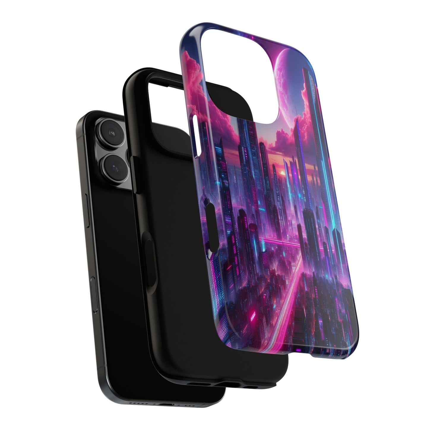 Futuristic Skyline Fantasy - Phone Case