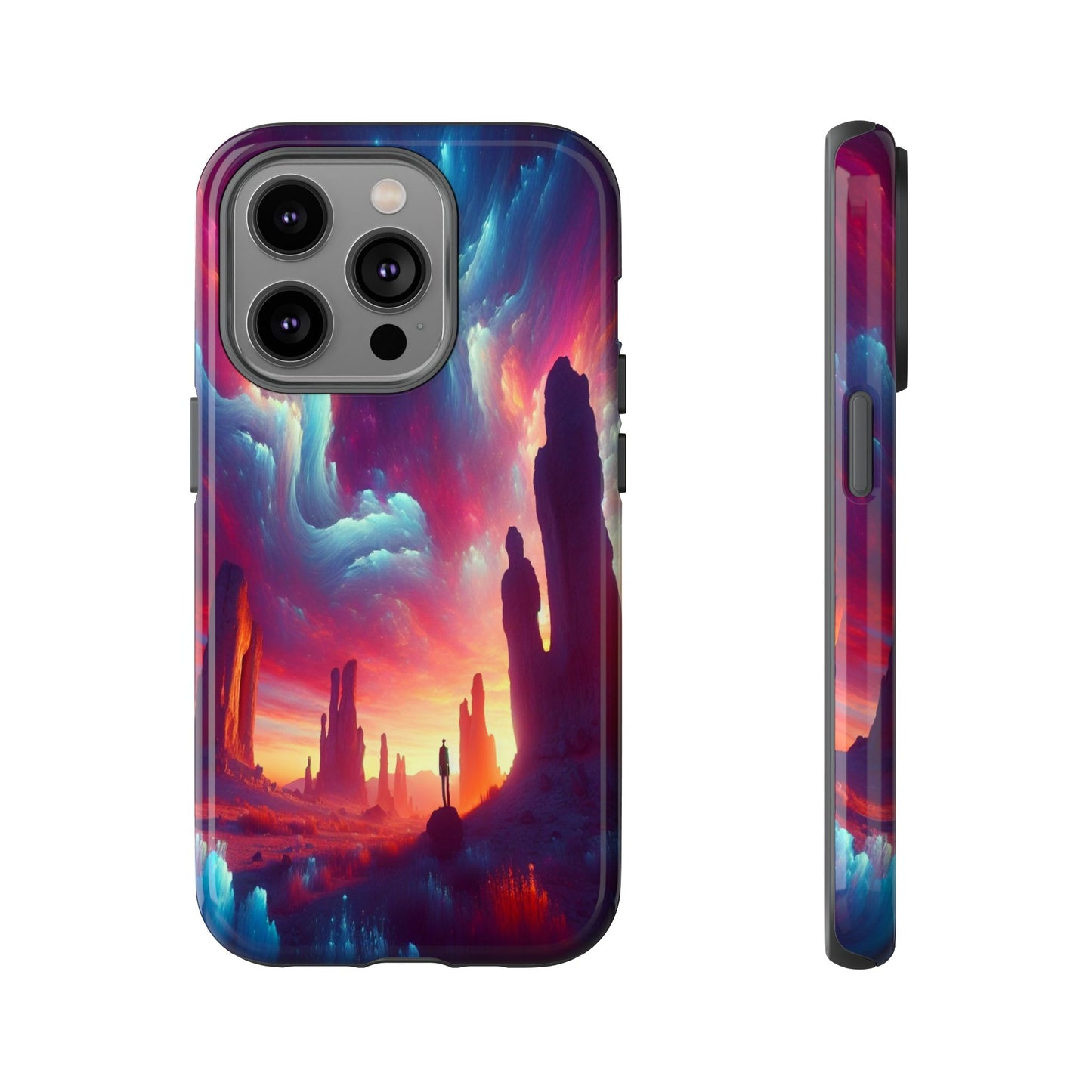 Wanderer in the Painted Sky - Phone Case