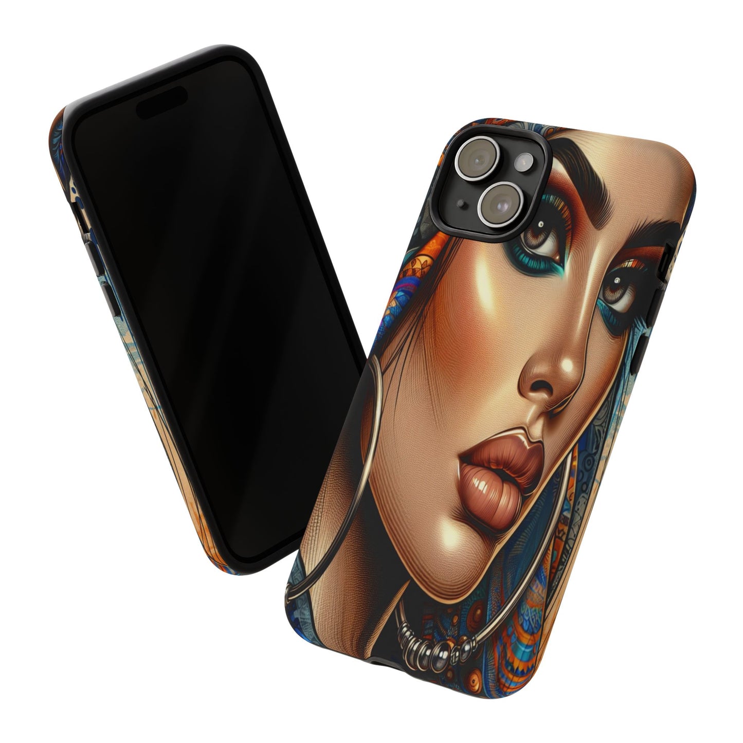 Protective Mystical Portrait in Patterns Iphone Case Compatible With Iphone 16 15 14 - Phone Cover