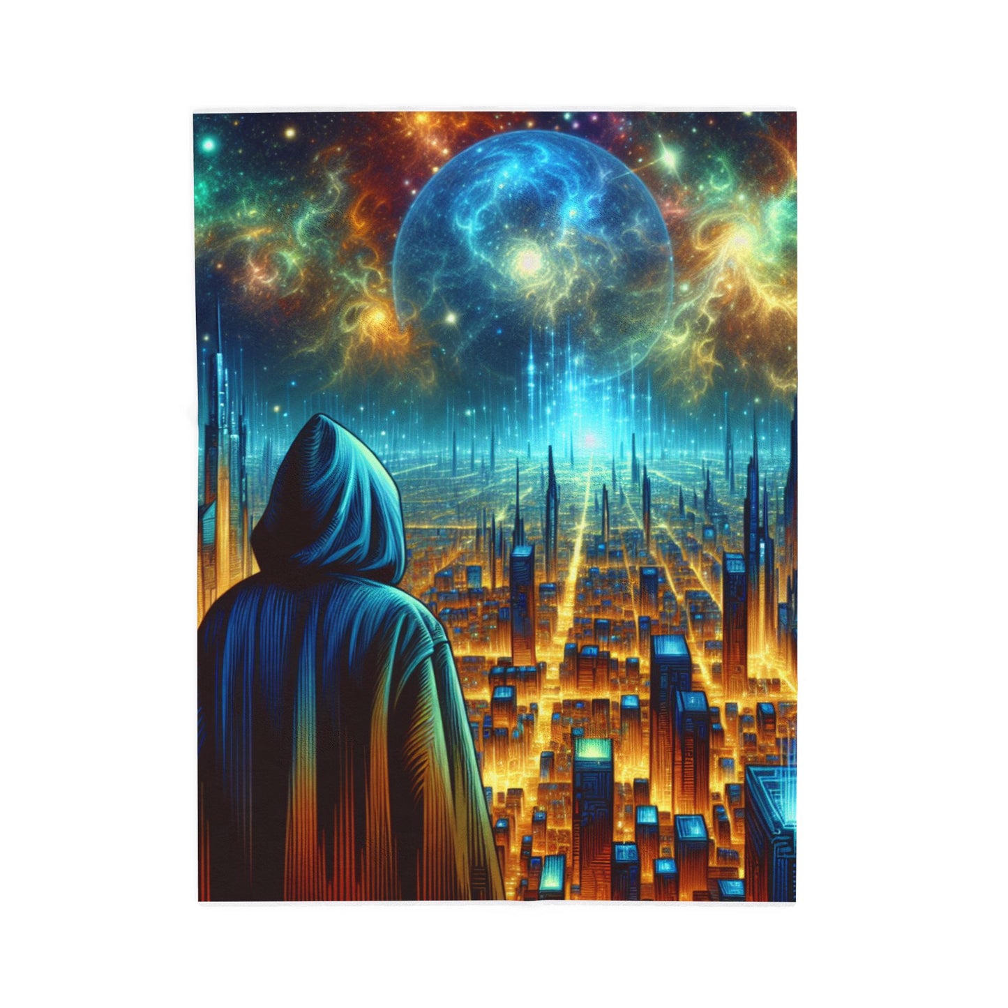 Spectral Spires in the Great Expanse - Plush Blanket