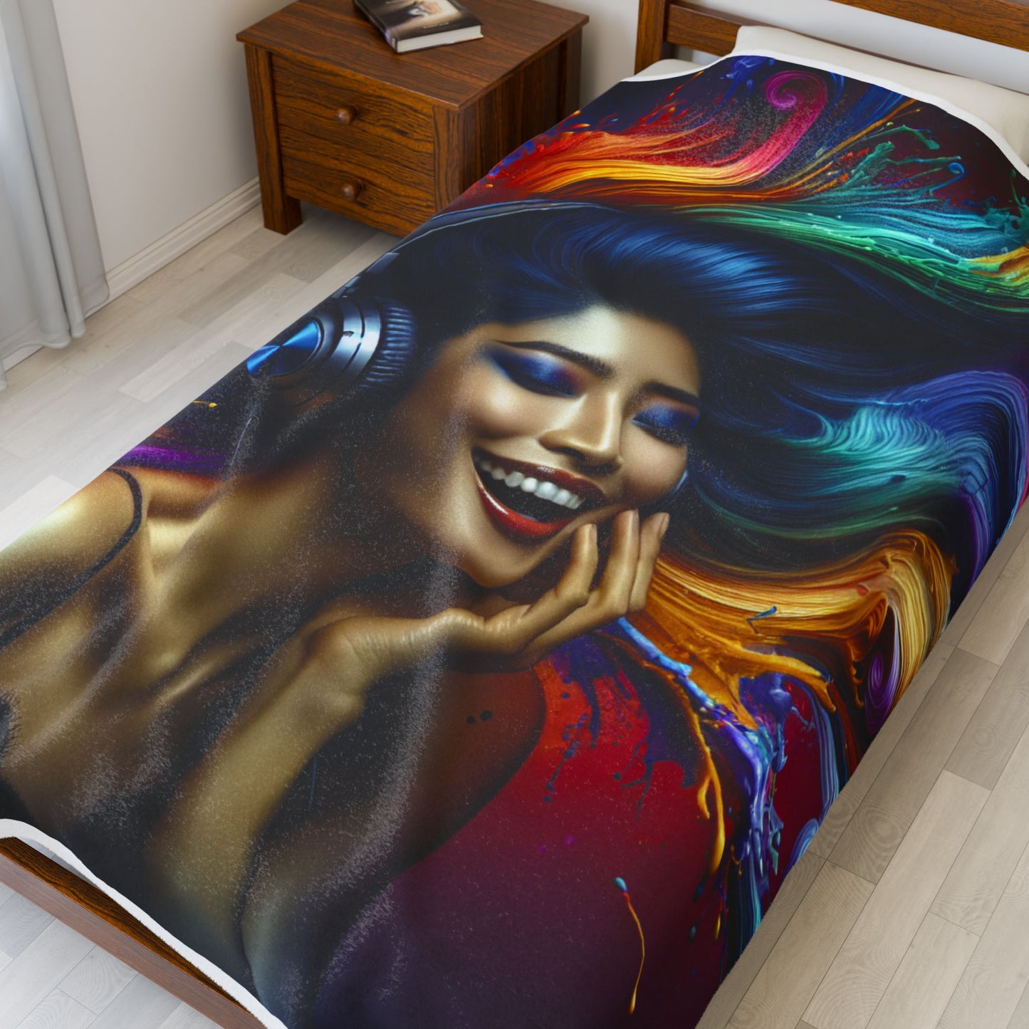 Colorful Melody Escape- Plush Blanket