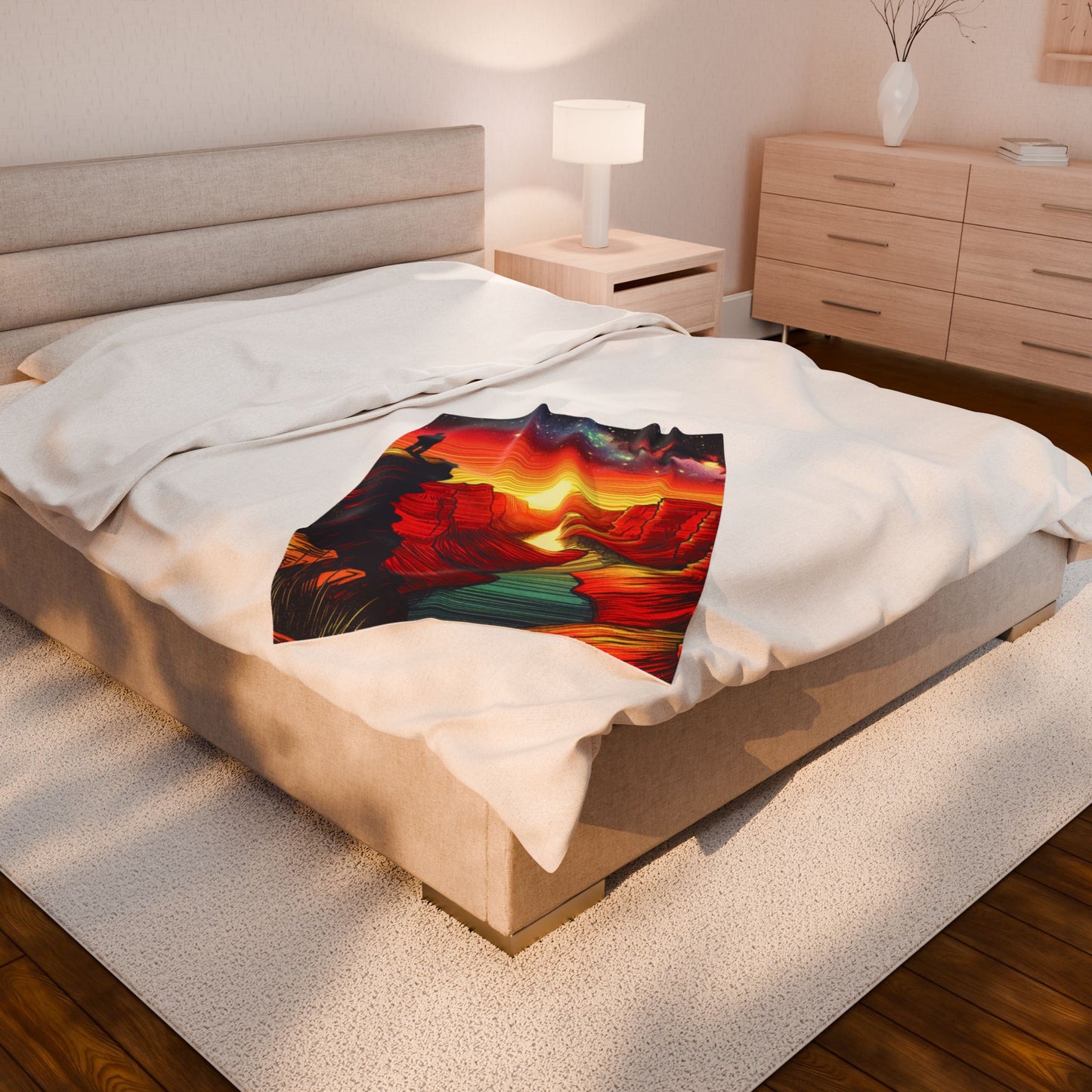 Canyon Reverie at Dawn - Plush Blanket