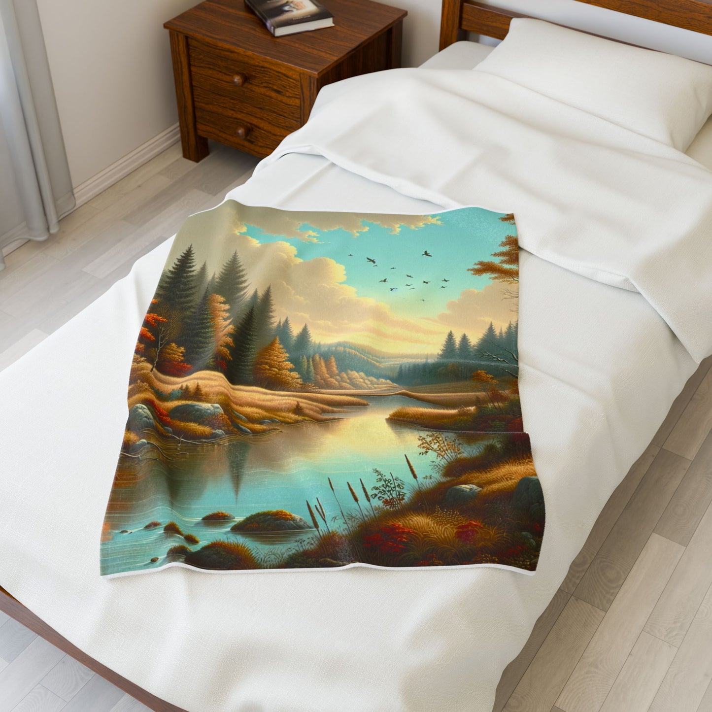 Rippling Serene Expanse- Plush Blanket