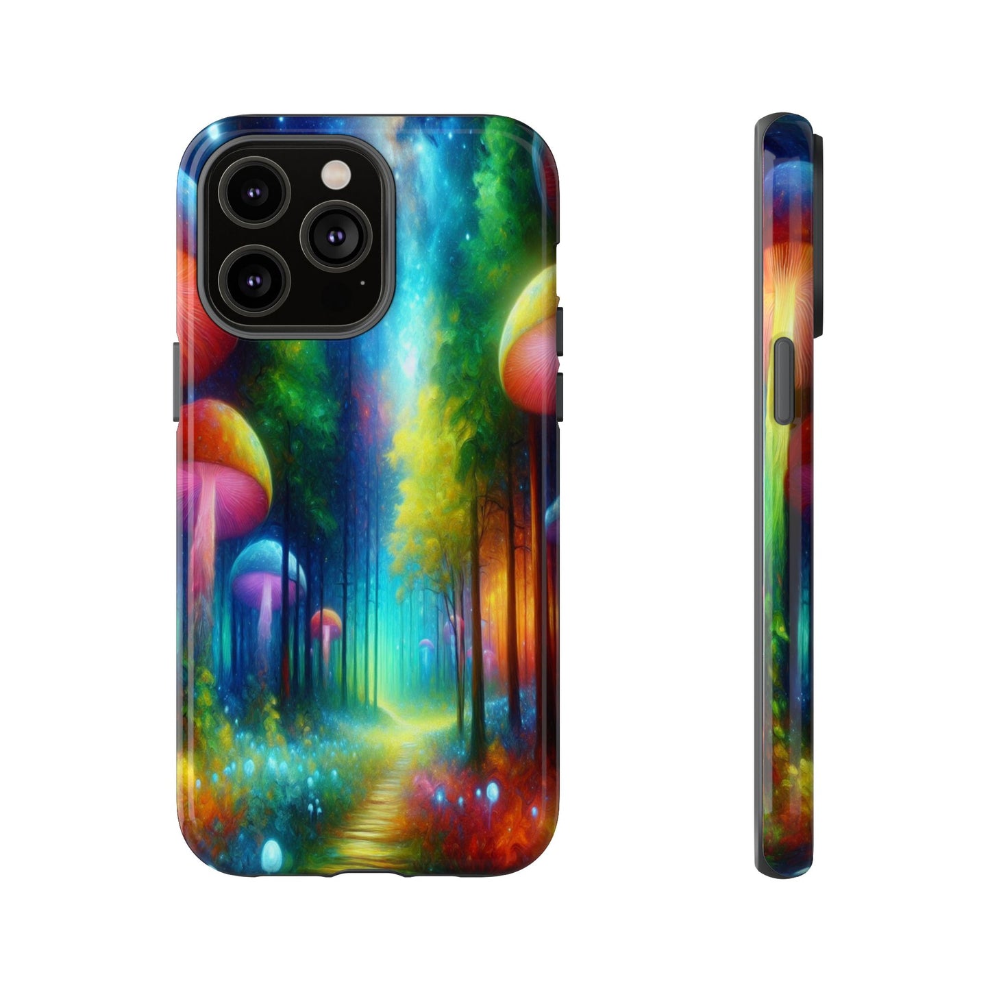 Mushroom Pathway in a Mystical Forest - Phone Case