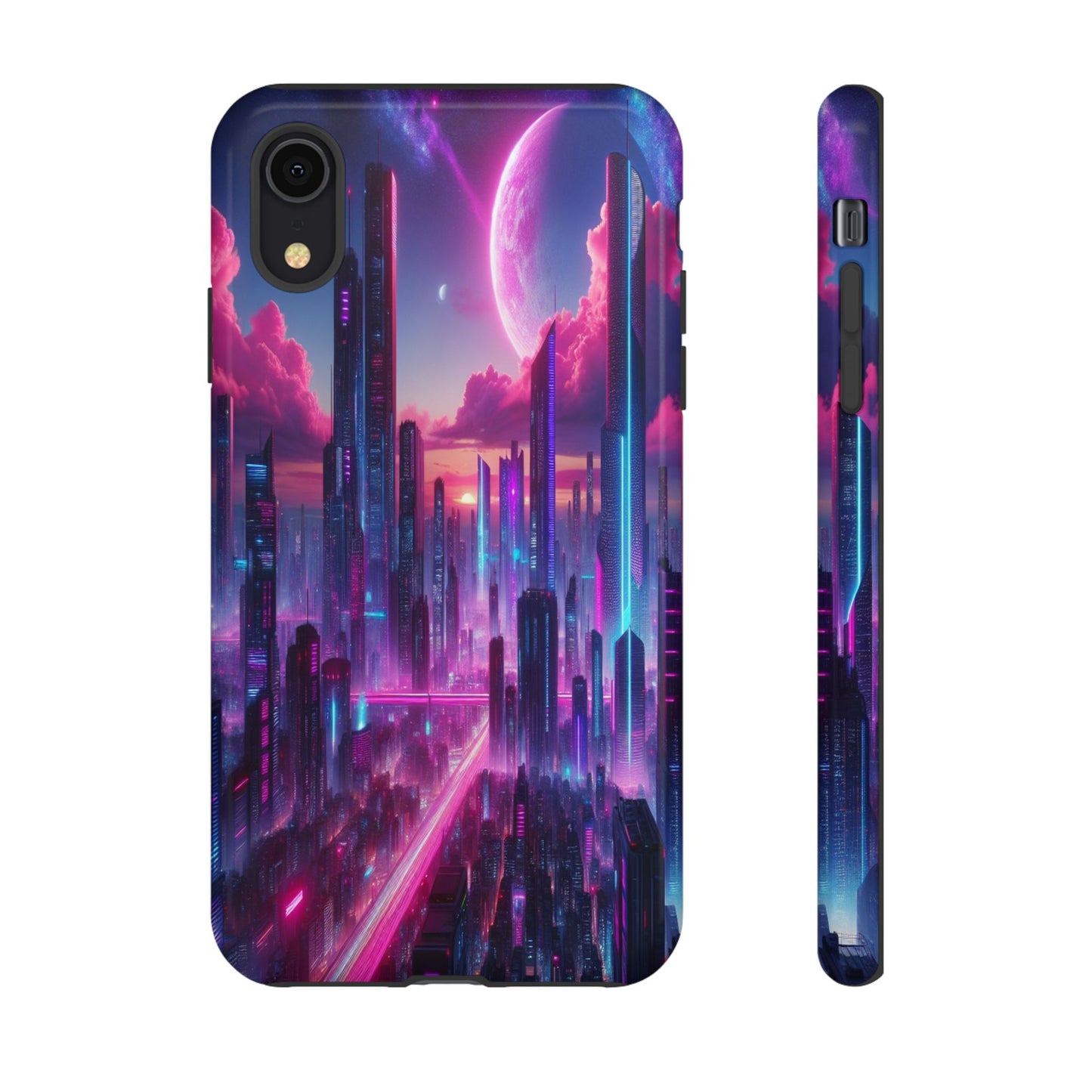 Futuristic Skyline Fantasy - Phone Case