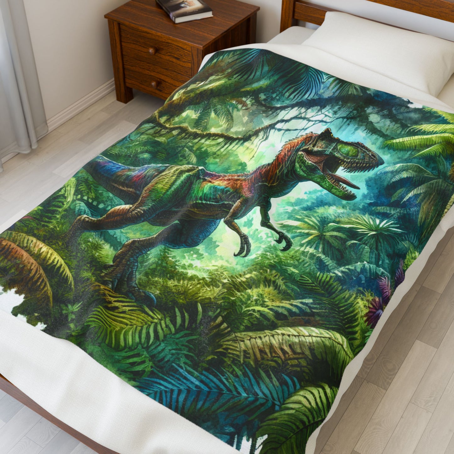 Roar of the Ancient Forest - Plush Blanket