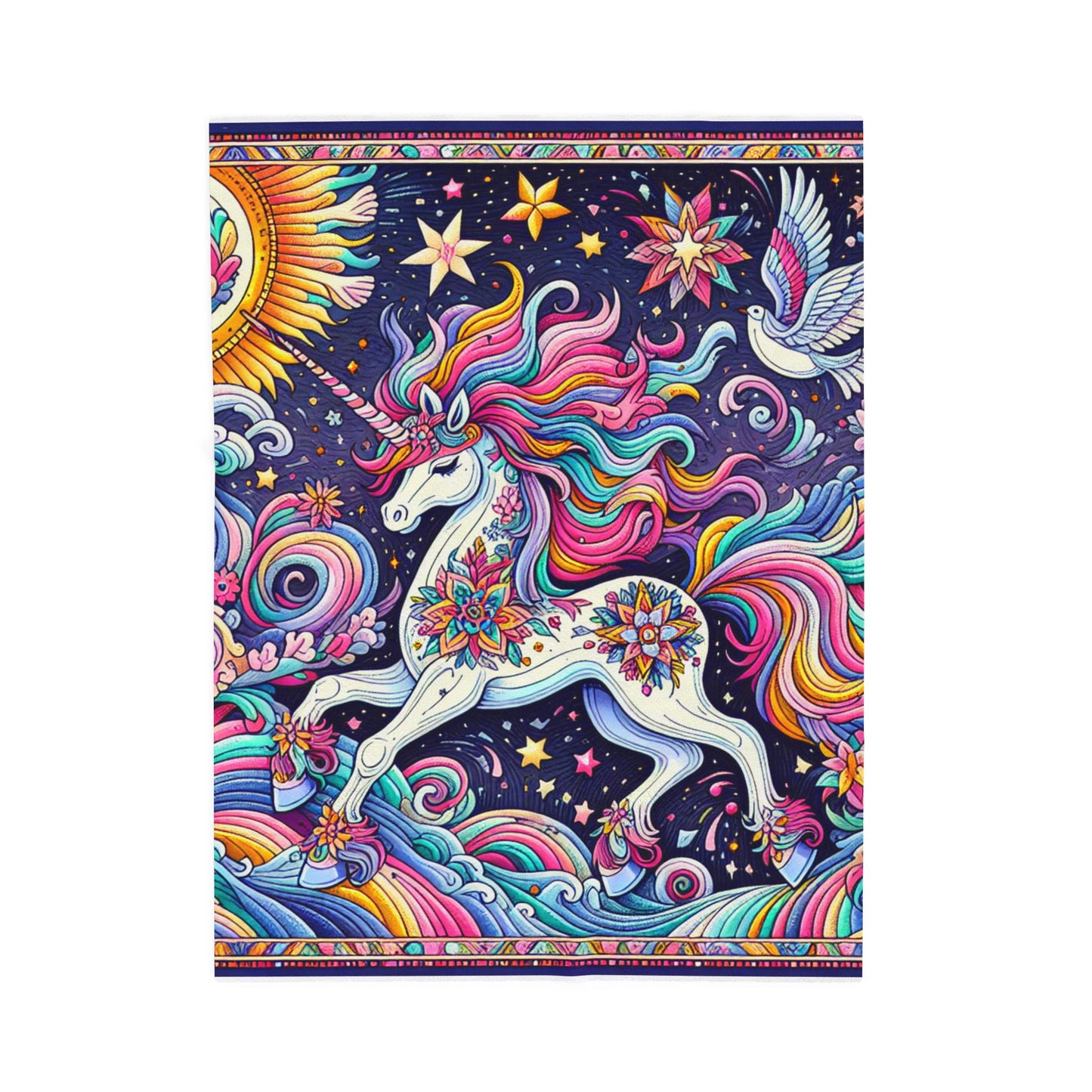 Unicorn Odyssey - Plush Blanket