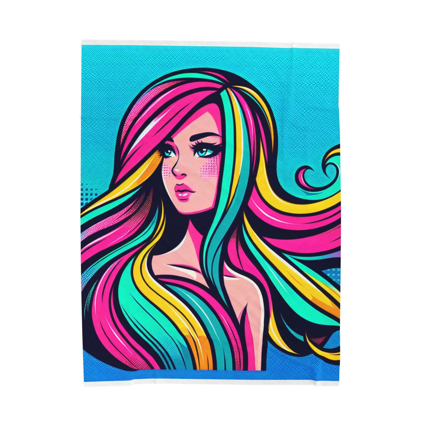 Chromatic Portrait - Plush Blanket