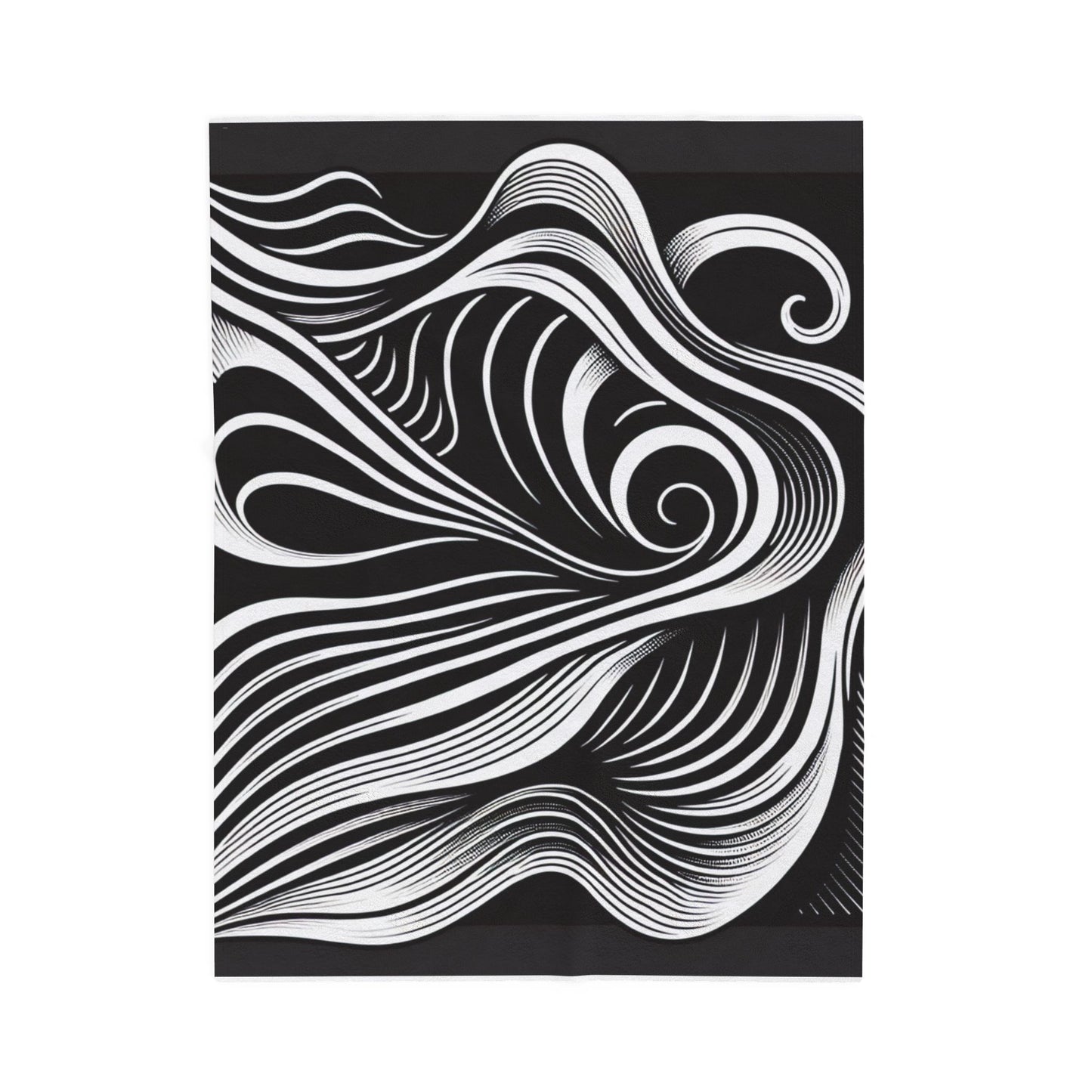 Flowing Curves Visuals - Plush Blanket