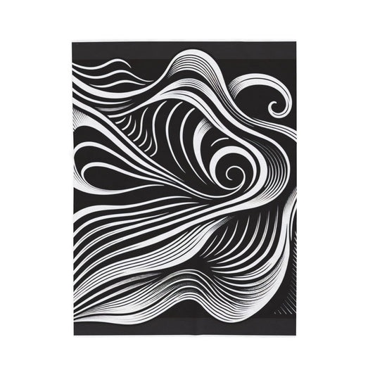 Flowing Curves Visuals - Plush Blanket