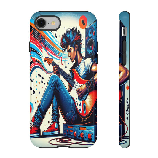 Protective Guitar Rhythms and Colorful Tunes Iphone Case Compatible With Iphone 16 15 14 - Phone Cover