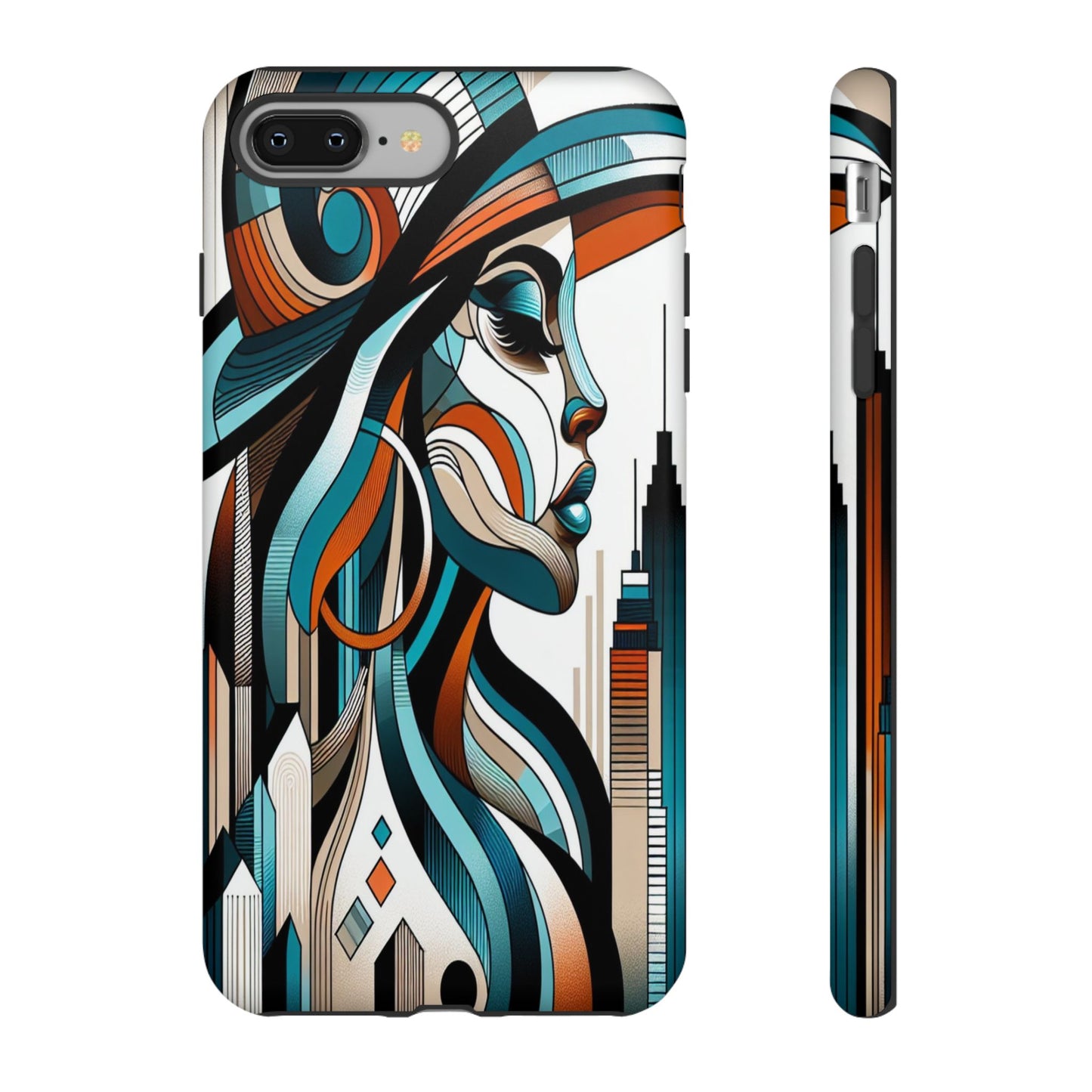 Custom ProtectiveCity Muse in Abstract LinesIphone Case Compatible With Iphone 16 15 14 - Phone Cover