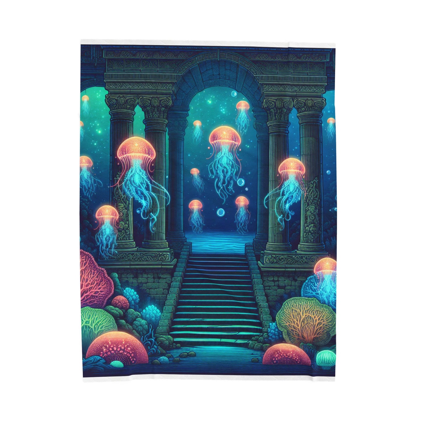 Enigmatic Depths - Plush Blanket