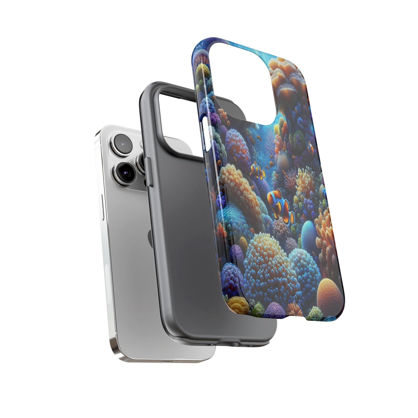 Custom ProtectiveUnderwater Paradise Alive with ColorIphone Case Compatible With Iphone 16 15 14 - Phone Cover