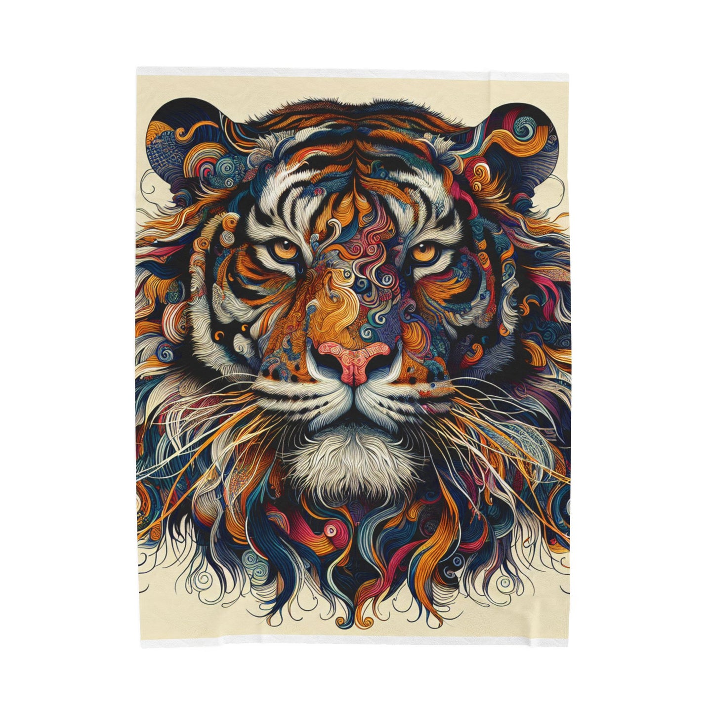 Fierce Imaginative Tiger - Plush Blanket