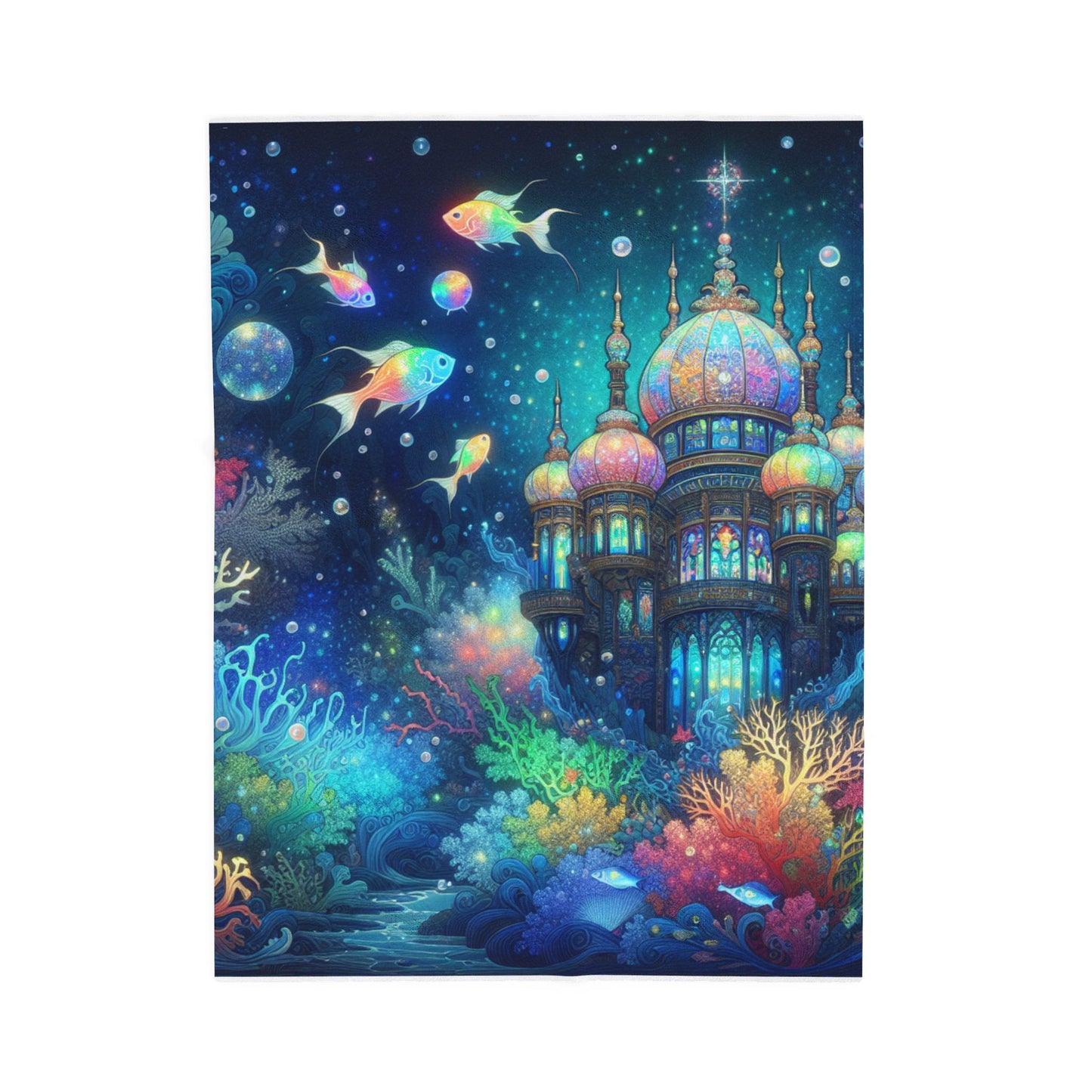 Enchanted Fantasy Pavilion - Plush Blanket