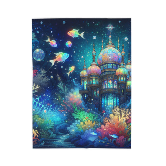 Enchanted Fantasy Pavilion - Plush Blanket