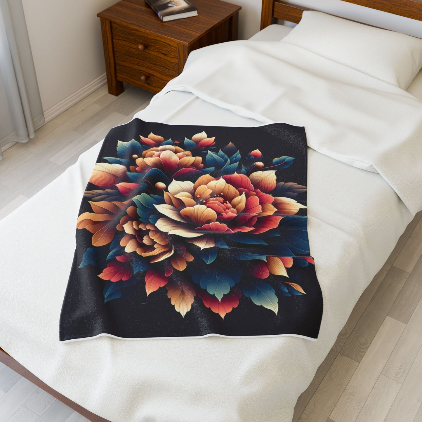 Nature's Flourish - Plush Blanket