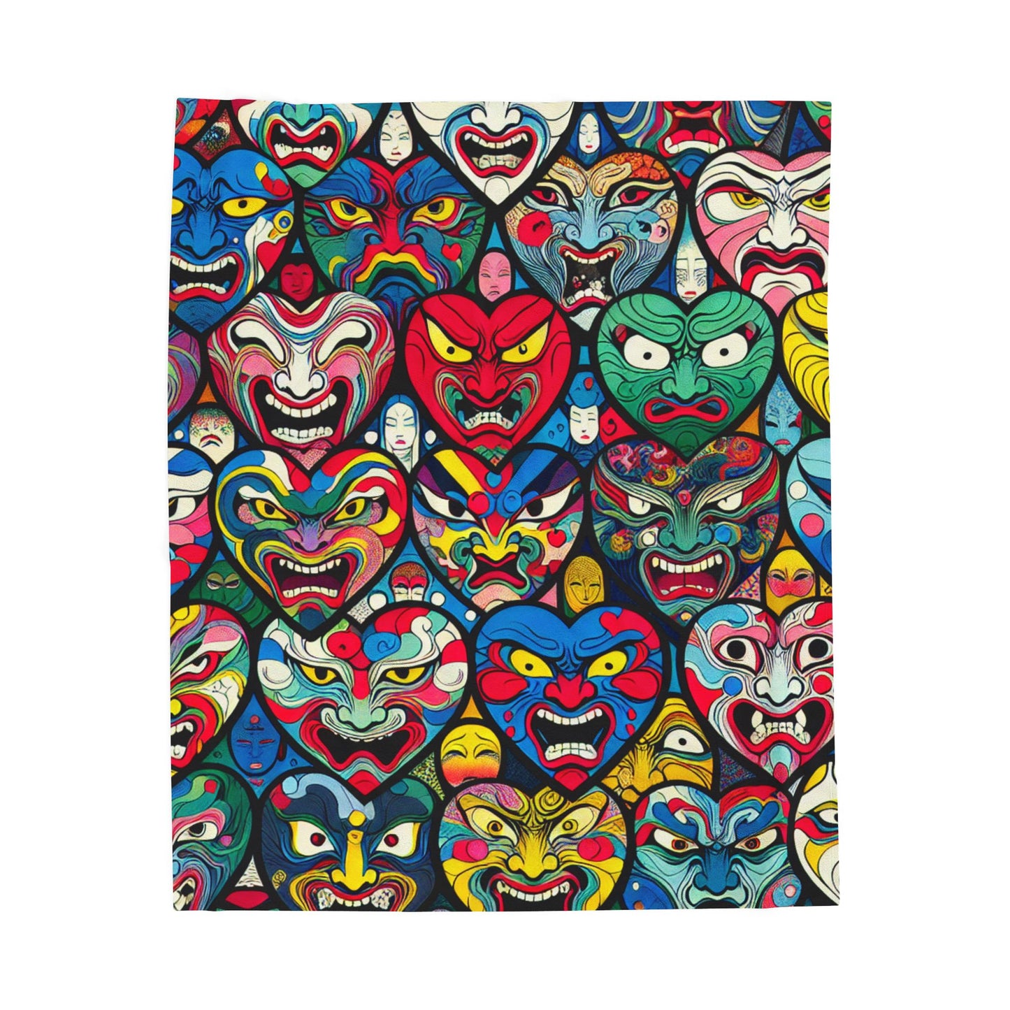 Faces of Emotion - Plush Blanket